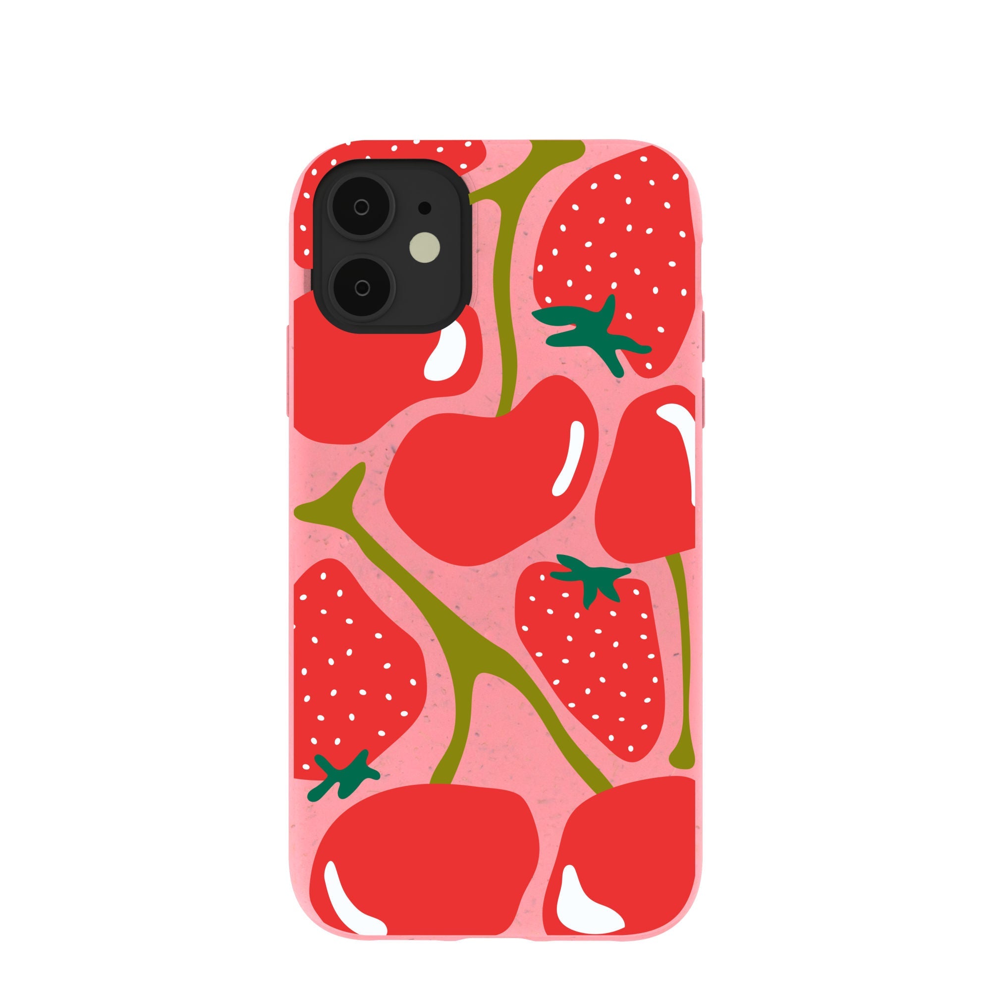 Bubblegum Pink Cherry Berry iPhone 11 Case Refurbished - Pela Case refurbished available on Cerqular
