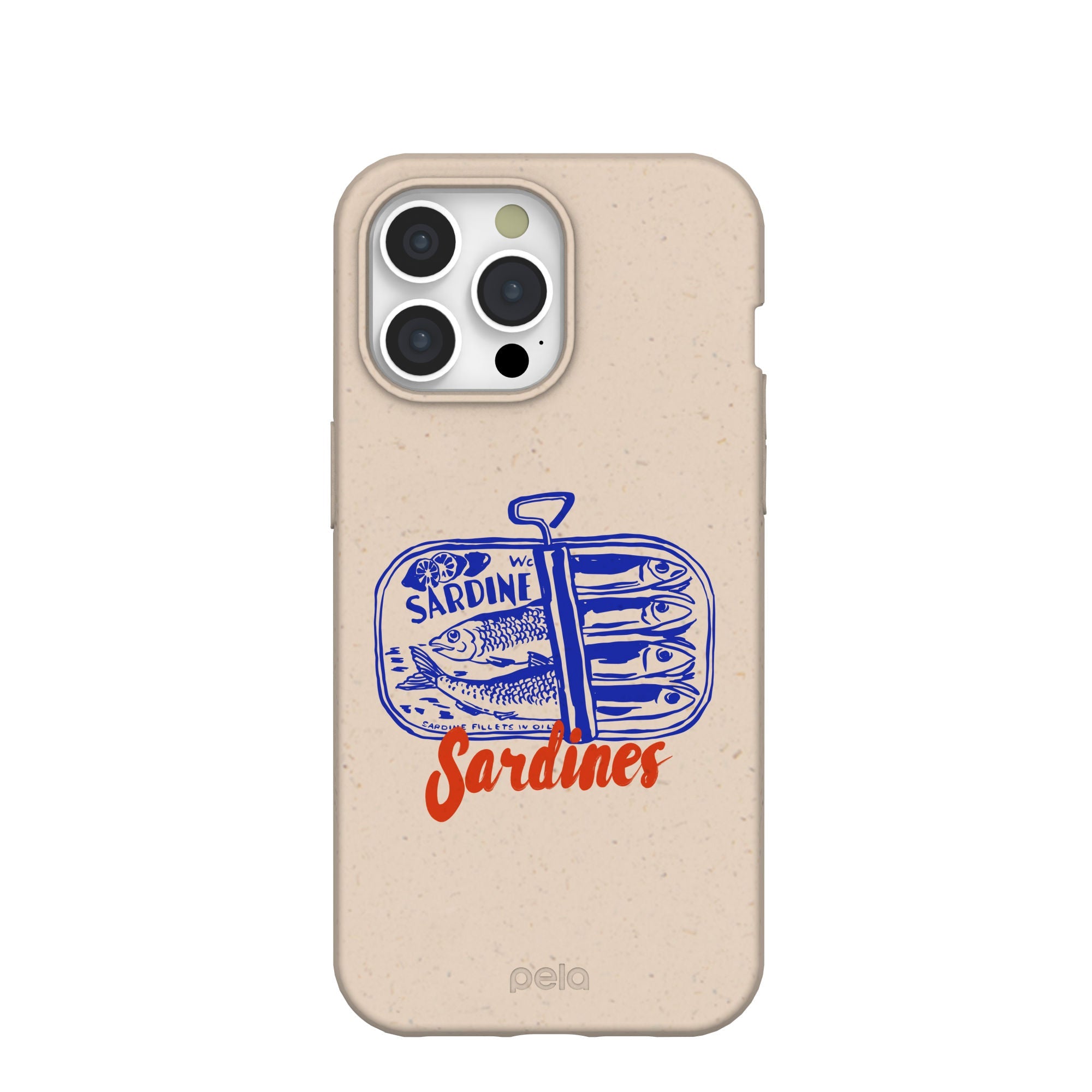 Seashell Sardines iPhone 15 Pro Max Case Refurbished - Pela Case refurbished available on Cerqular