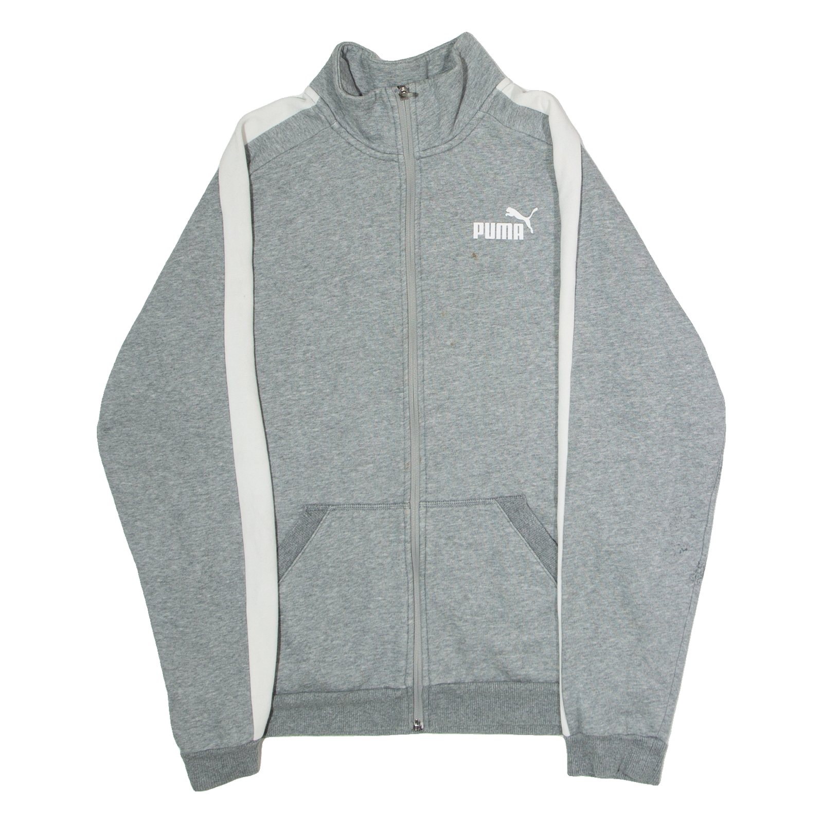 PUMA Mens Track Jacket Grey M Refurbished - N/A refurbished available on Cerqular