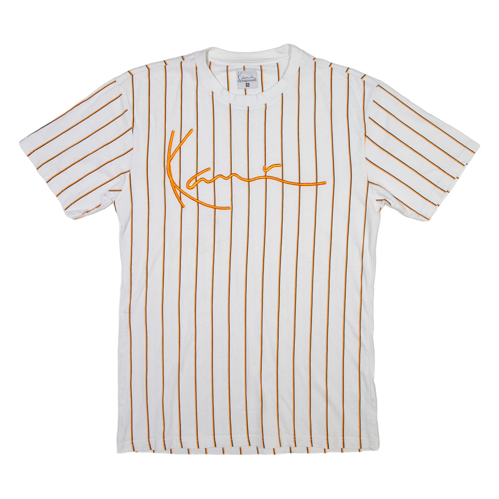 KARL KANI Striped Mens T-Shirt White S Refurbished - N/A refurbished available on Cerqular