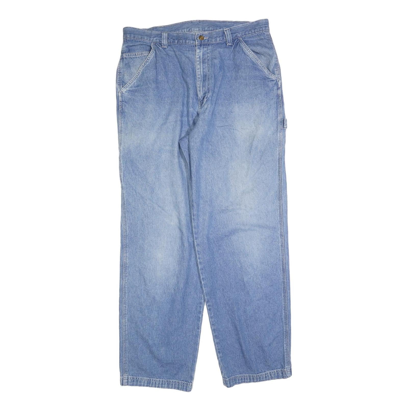 CARHARTT Mens Jeans Blue Relaxed Loose Denim Light W36 L34 Workwear Utility Refurbished - N/A refurbished available on Cerqular