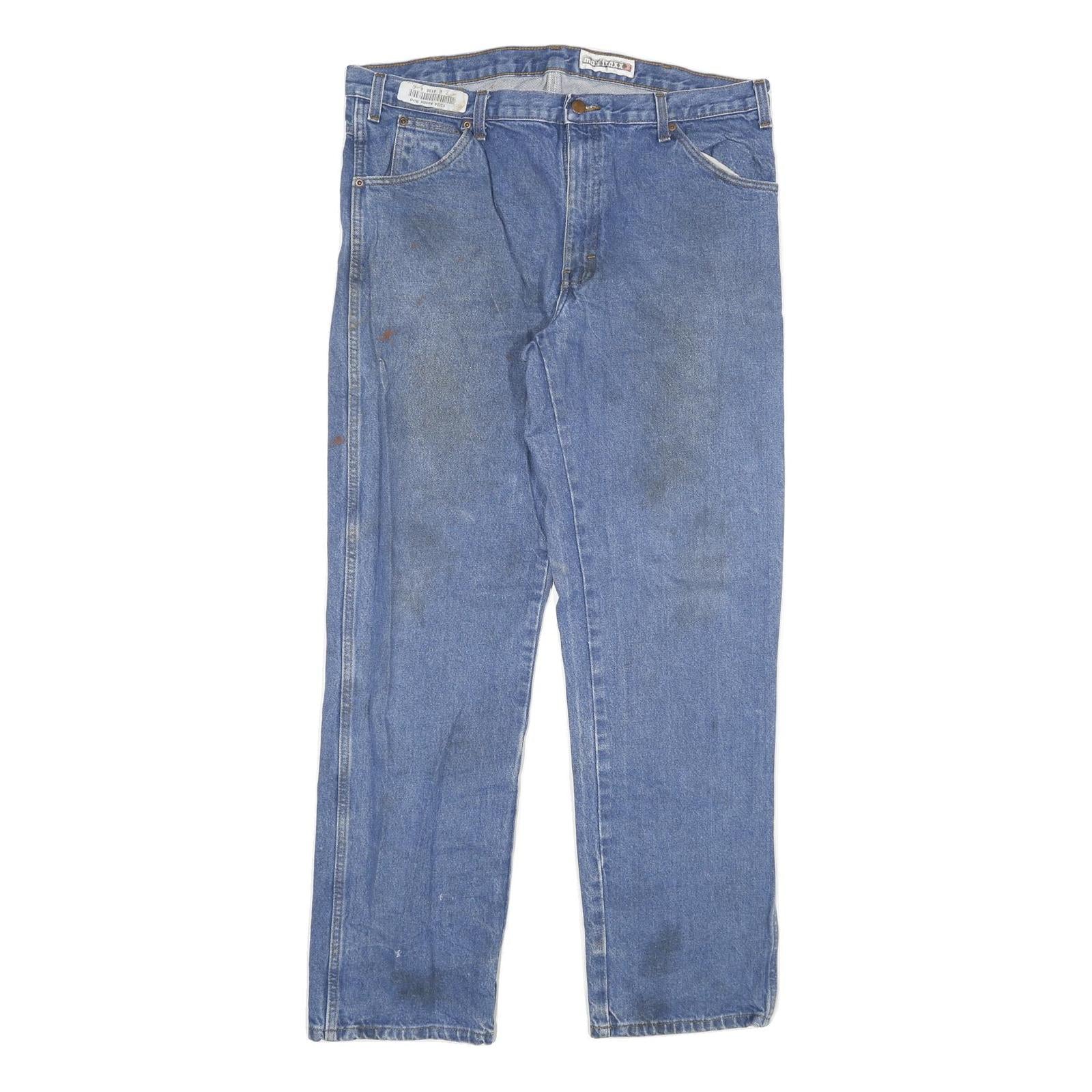 DICKIES Mens Blue Regular Fit Straight Denim Jeans W38 L33 Classic Cotton Blend Refurbished - N/A refurbished available on Cerqular