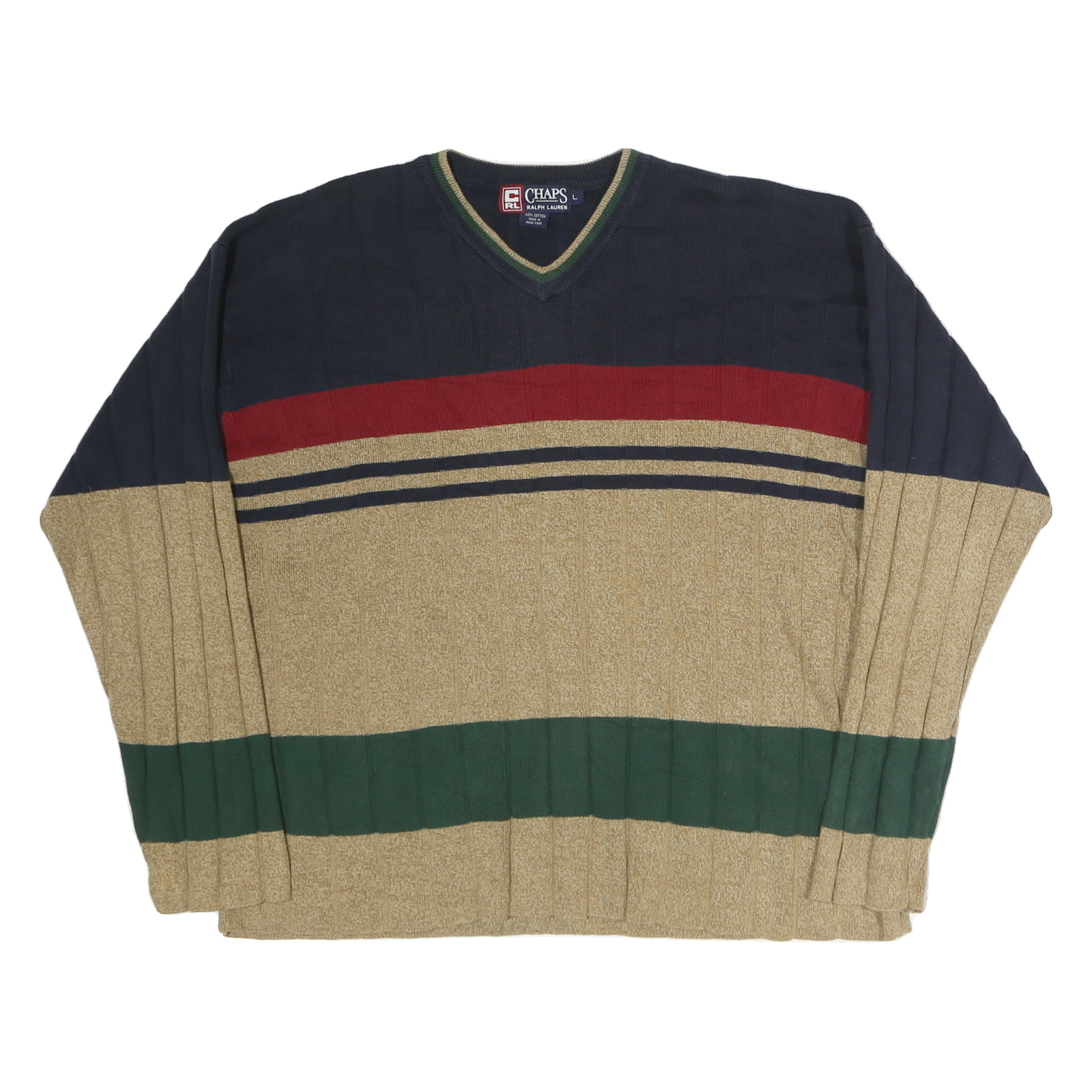 Buy CHAPS RALPH LAUREN Mens Navy & Beige Striped Pattern V-Neck Cotton Jumper L Refurbished - $51.99 CHAPS RALPH LAUREN Mens Navy & Beige Striped Pattern V-Neck Cotton Jumper L Refurbished - N/A refurbished available on Cerqular