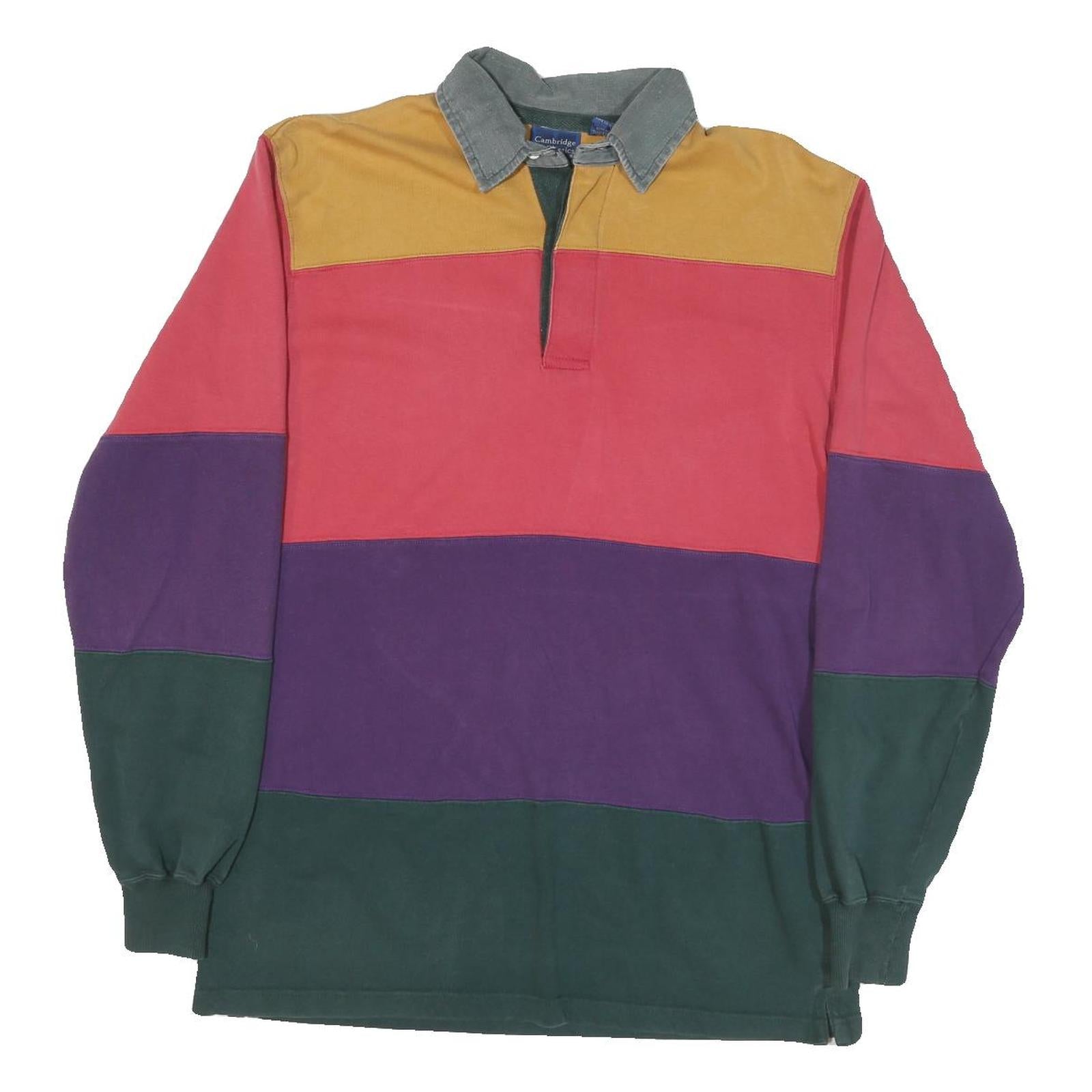 Buy Cambridge Classics Mens Multicolour Long Sleeve Block Stripe Polo Shirt M Cotton Refurbished - $38.99 Cambridge Classics Mens Multicolour Long Sleeve Block Stripe Polo Shirt M Cotton Refurbished - N/A refurbished available on Cerqular