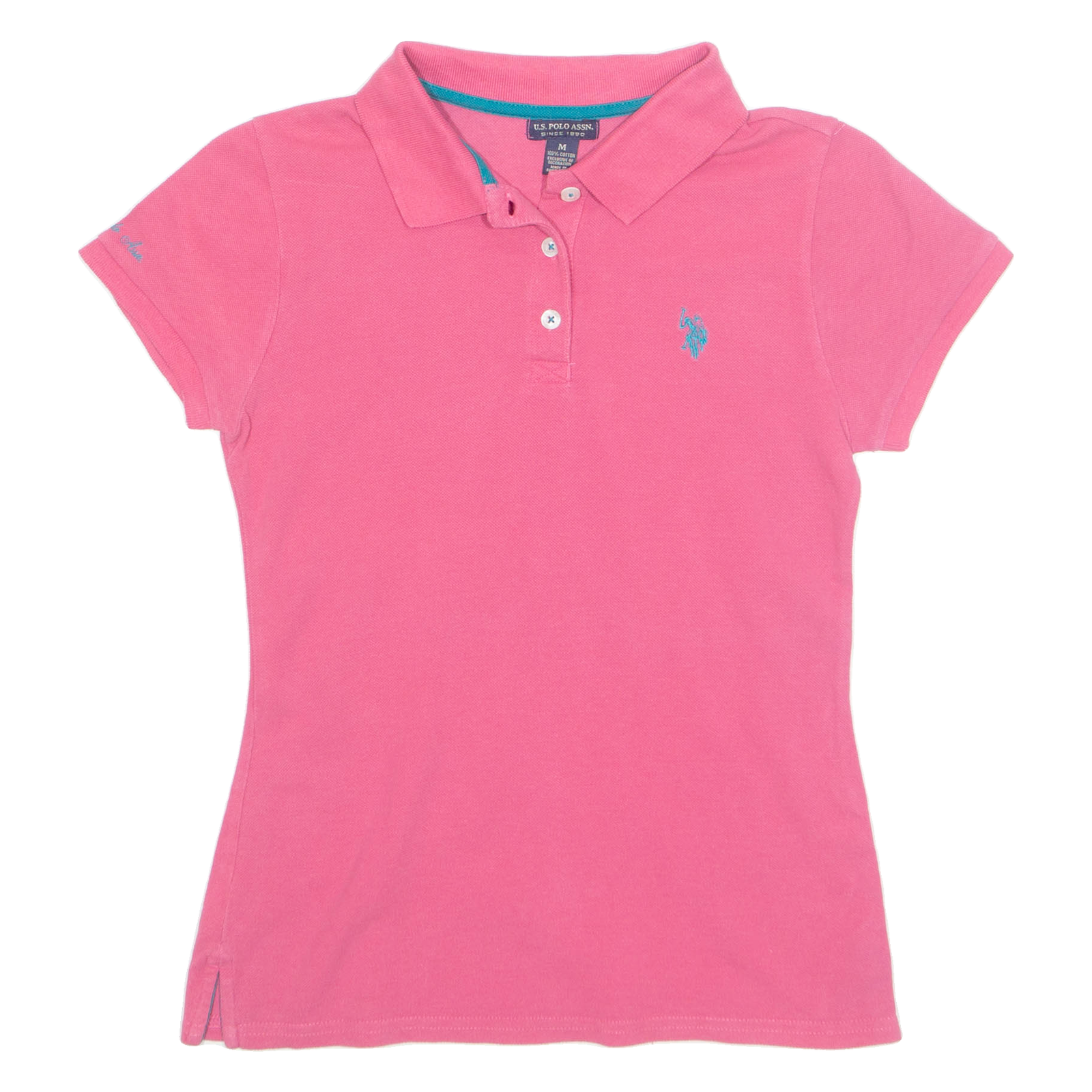 U.S. POLO ASSN Womens Polo Shirt Pink M Refurbished - N/A refurbished available on Cerqular