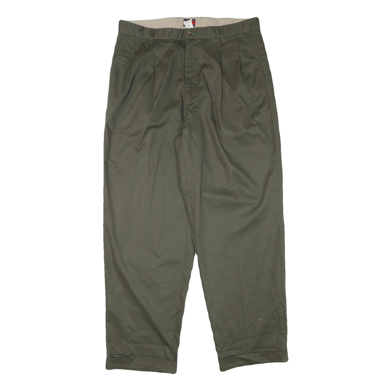 Buy TOMMY HILFIGER Mens Cotton Blend Green Relaxed Straight Trousers W36 L31 Casual Refurbished - $41.59 TOMMY HILFIGER Mens Cotton Blend Green Relaxed Straight Trousers W36 L31 Casual Refurbished - N/A refurbished available on Cerqular