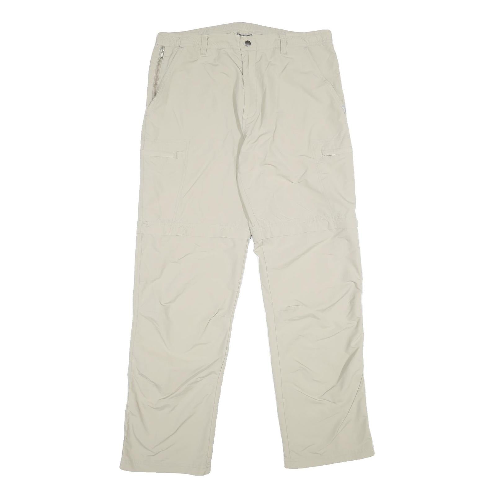 SWITCHER Mens Nylon Beige Regular Fit Straight Leg Trousers W34 L33 Lightweight Refurbished - N/A refurbished available on Cerqular