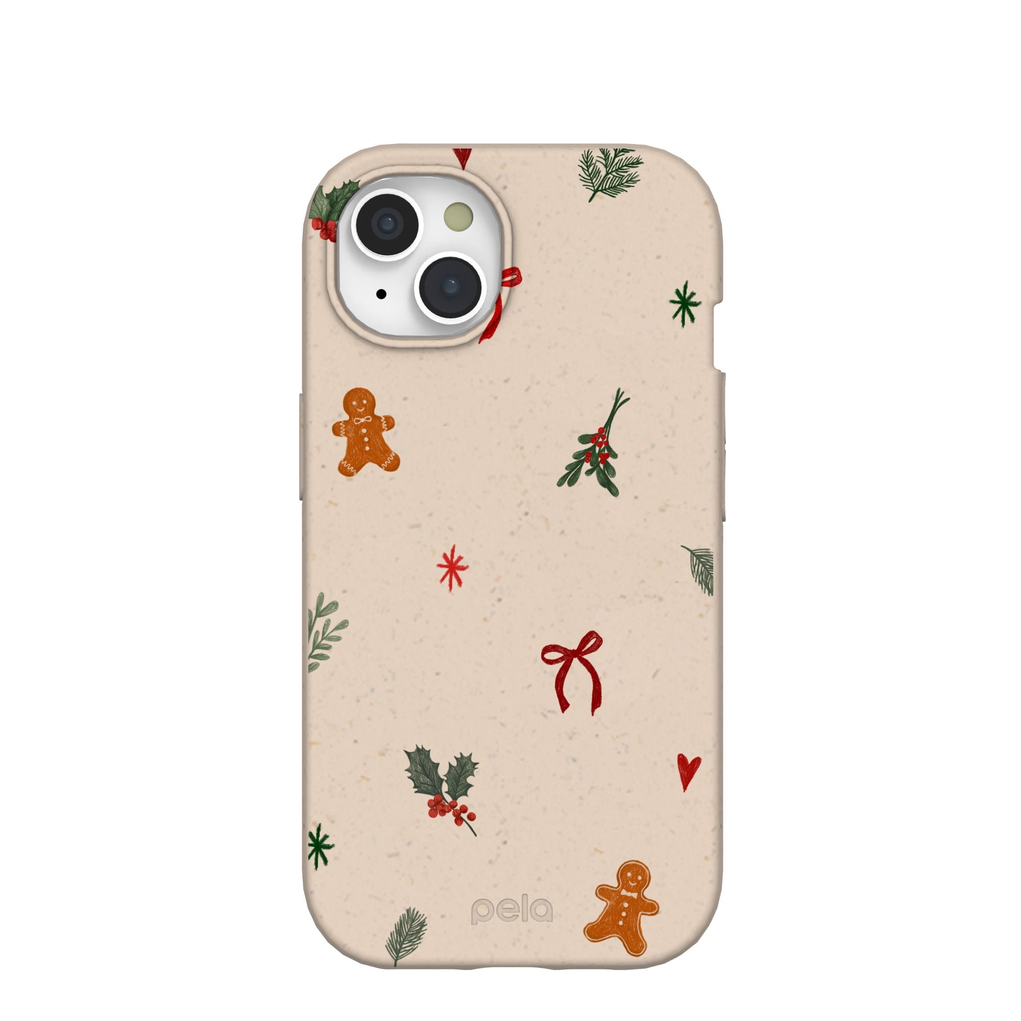Seashell Be Merry iPhone 15 Case Refurbished - Pela Case refurbished available on Cerqular