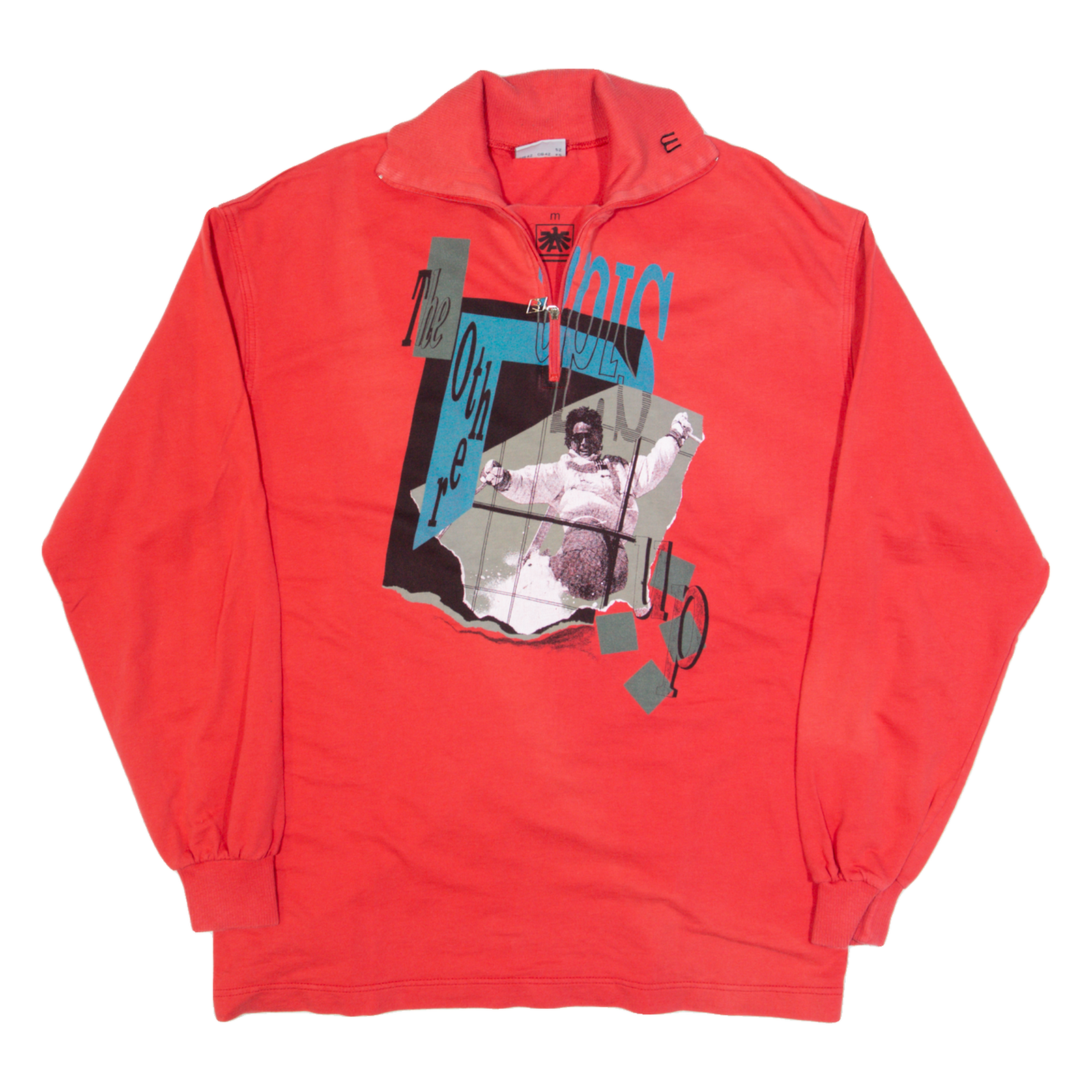 MASTER M Lightweight Mens Sweatshirt Red 1/4 Zip 90s M Refurbished - N/A refurbished available on Cerqular
