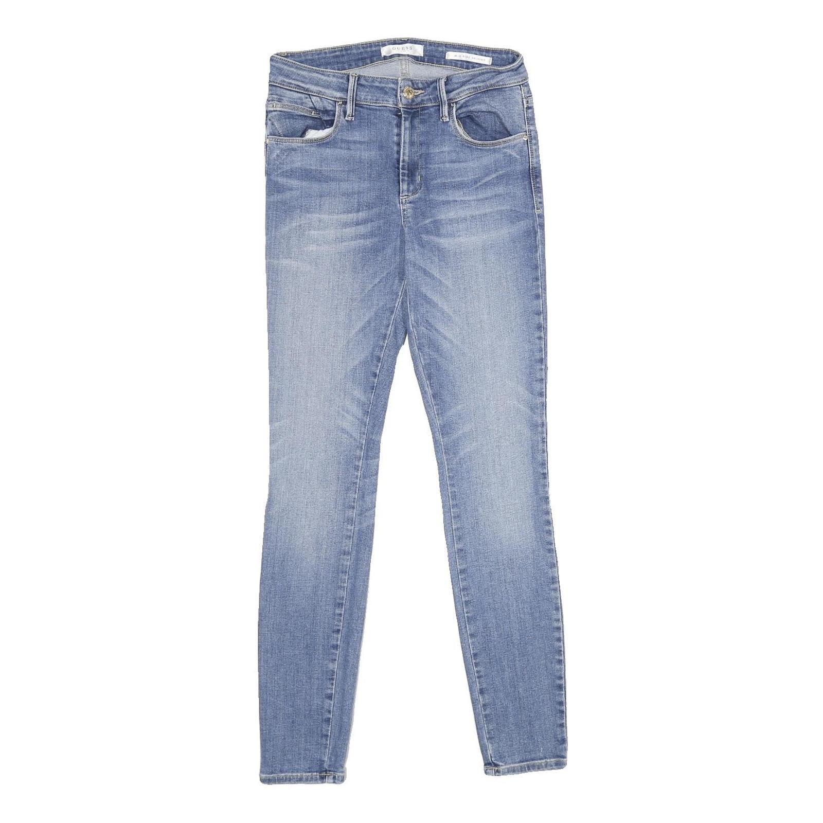 GUESS Womens Jeans Blue Slim Skinny Denim Medium W27 L30 Stylish Zip Closure Refurbished - N/A refurbished available on Cerqular