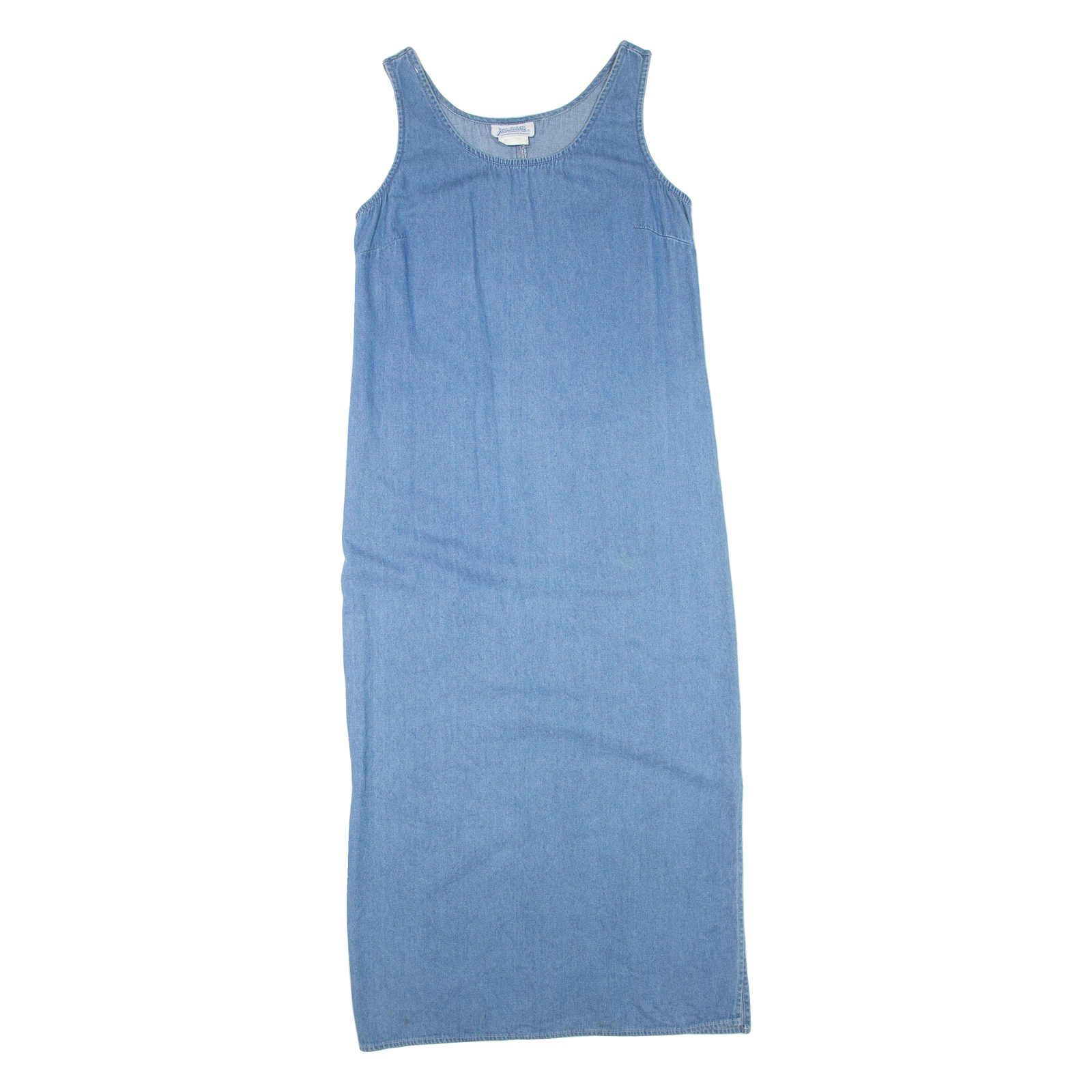 PANACHE Womens Shift Dress Blue Denim Sleeveless Long M Refurbished - N/A refurbished available on Cerqular