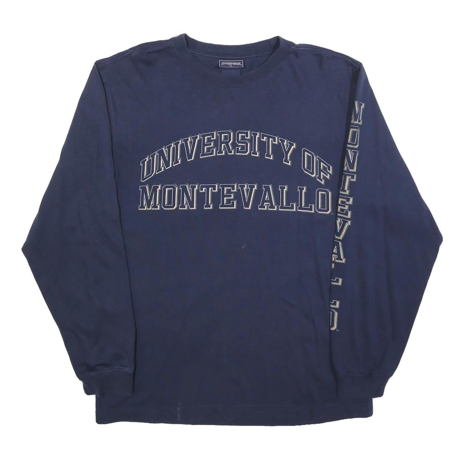 JANSPORT Mens Navy University Of Montevallo Long Sleeve Crew Neck T-Shirt S Refurbished - N/A refurbished available on Cerqular