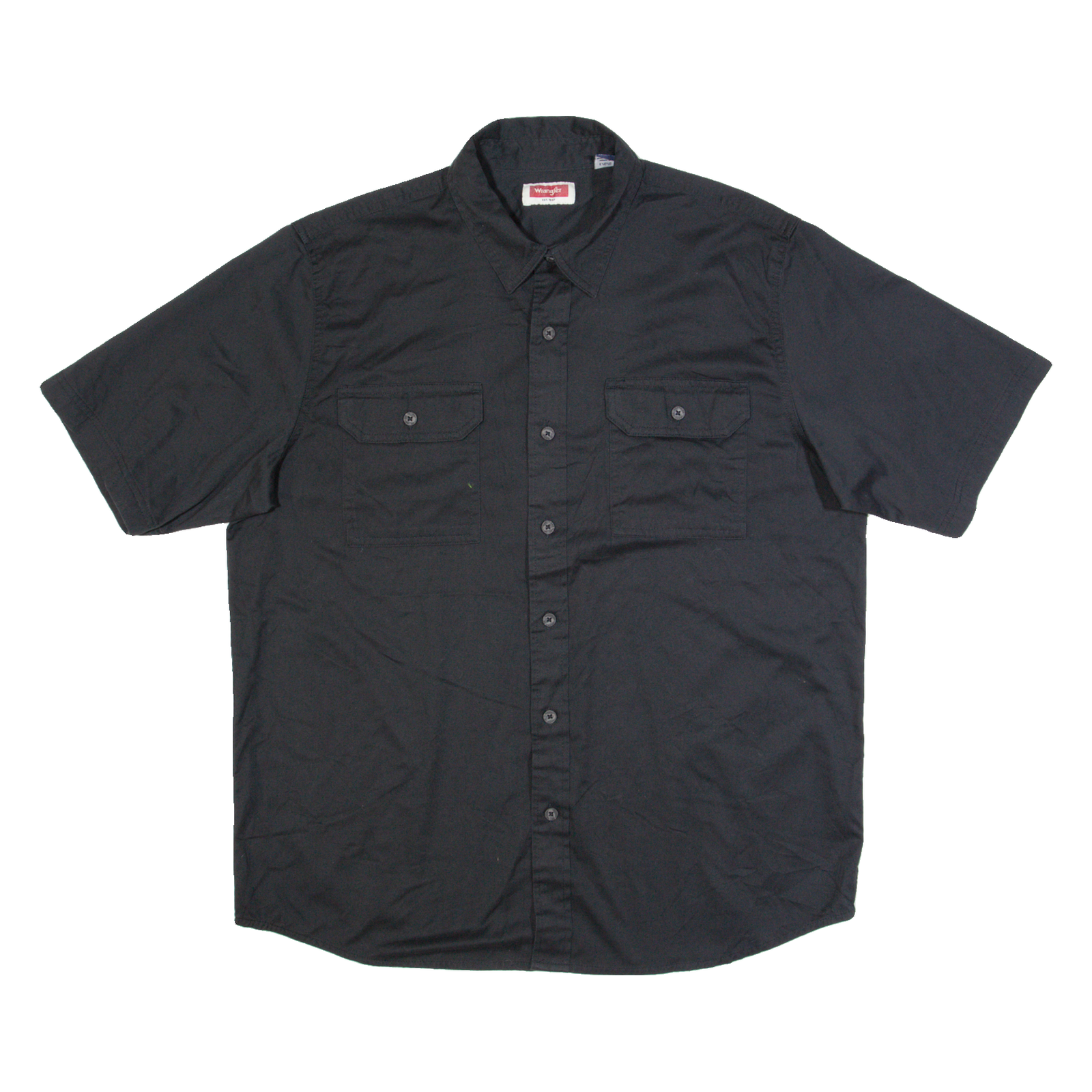 WRANGLER Mens Plain Shirt Black L Refurbished - N/A refurbished available on Cerqular