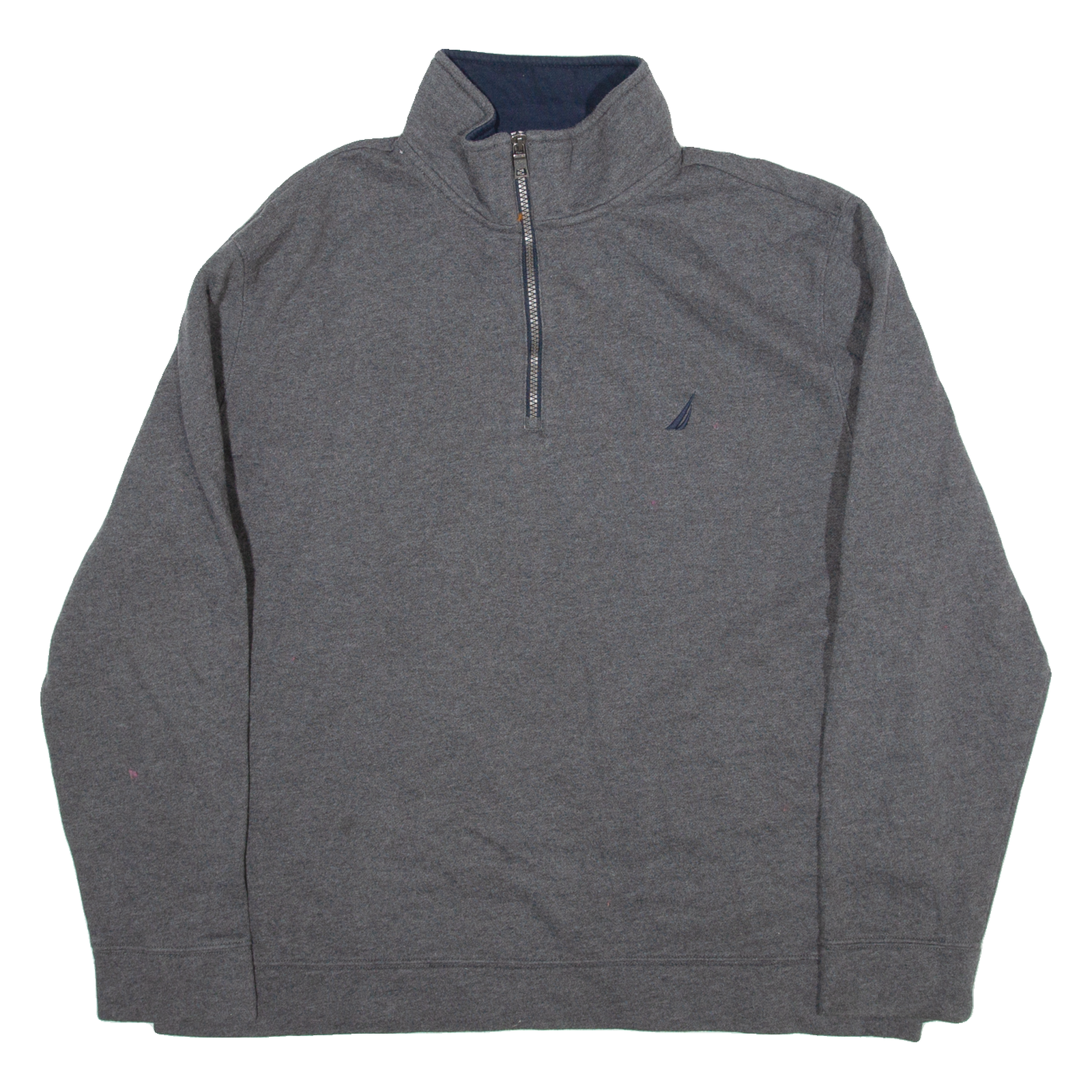NAUTICA Womens Sweatshirt Grey 1/4 Zip XL Refurbished - N/A refurbished available on Cerqular