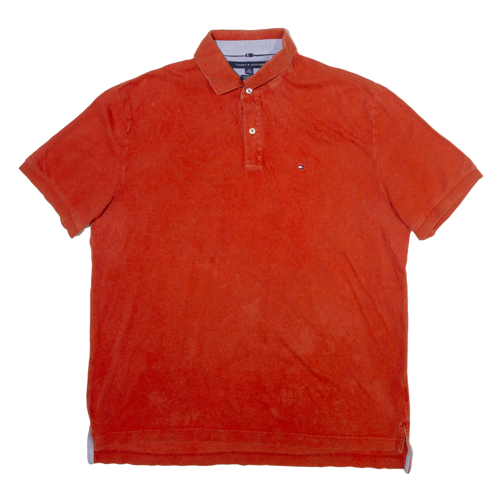 TOMMY HILFIGER Mens Polo Shirt Orange XL Refurbished - N/A refurbished available on Cerqular