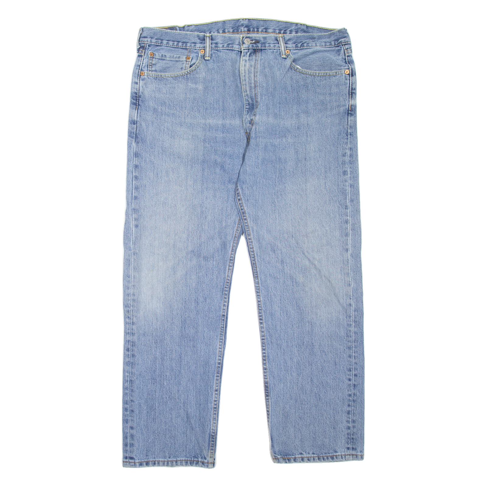LEVI'S 505 Jeans Mens Blue Regular Straight Stone Wash W40 L30 Refurbished - N/A refurbished available on Cerqular
