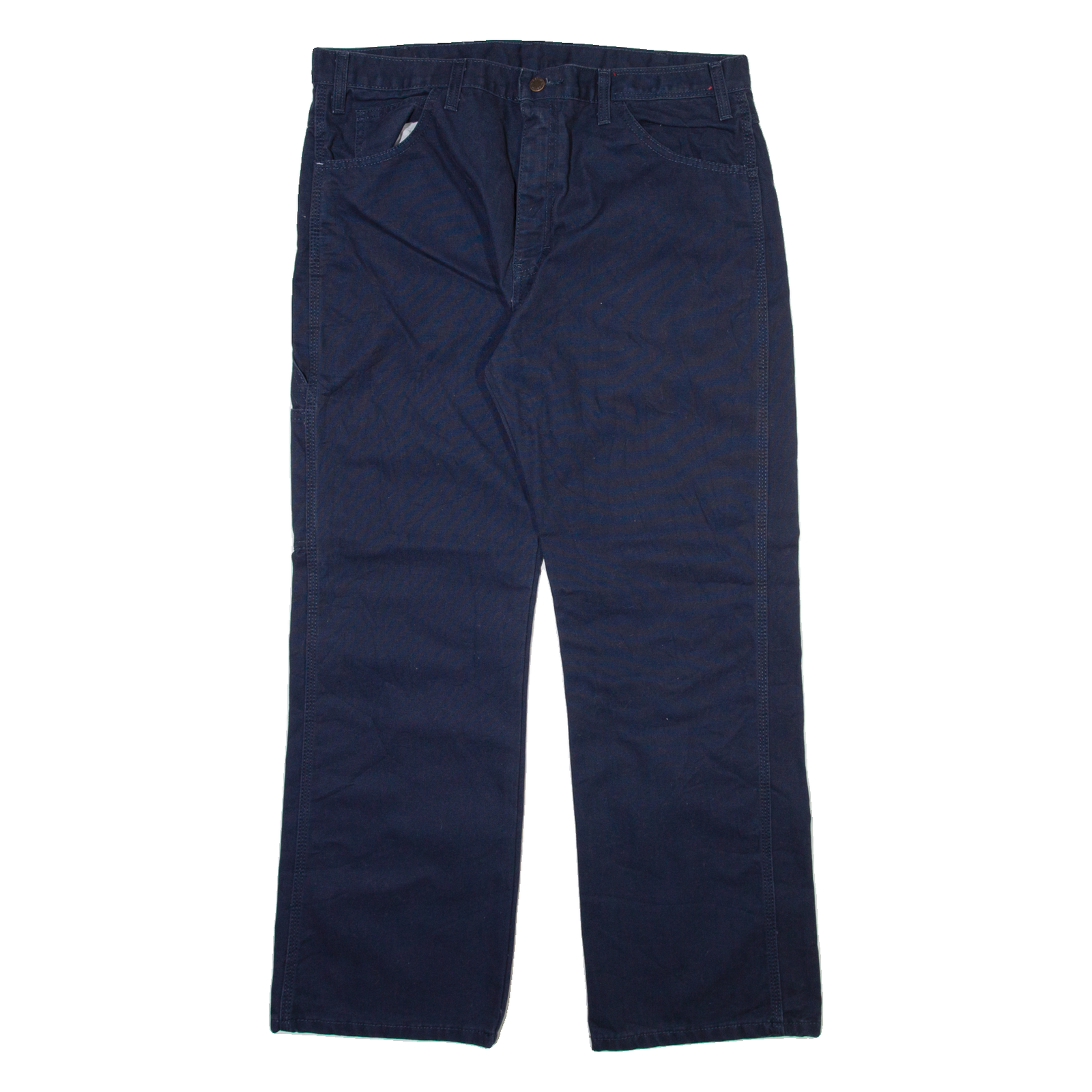 DICKIES Mens Trousers Blue Regular Straight W36 L30 Refurbished - N/A refurbished available on Cerqular
