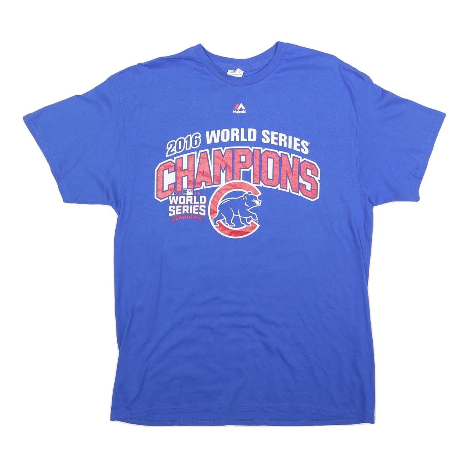 Buy DELTA Mens Blue 2016 World Series Champions Graphic T-Shirt L Crew Neck Short Refurbished - $12.99 DELTA Mens Blue 2016 World Series Champions Graphic T-Shirt L Crew Neck Short Refurbished - N/A refurbished available on Cerqular