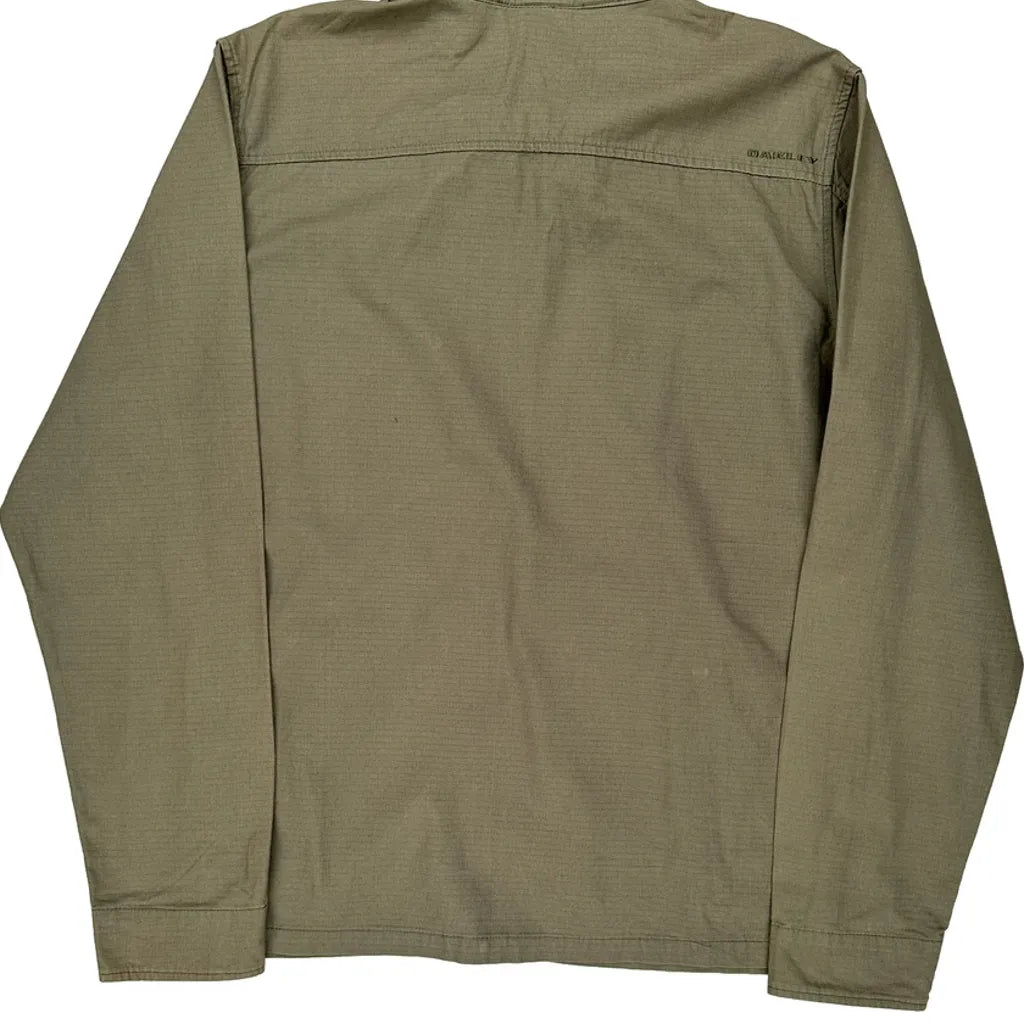 Oakley Jacket - XL Khaki Cotton Blend Refurbished - Thrifted (note: this is a term often used to describe second- refurbished available on Cerqular