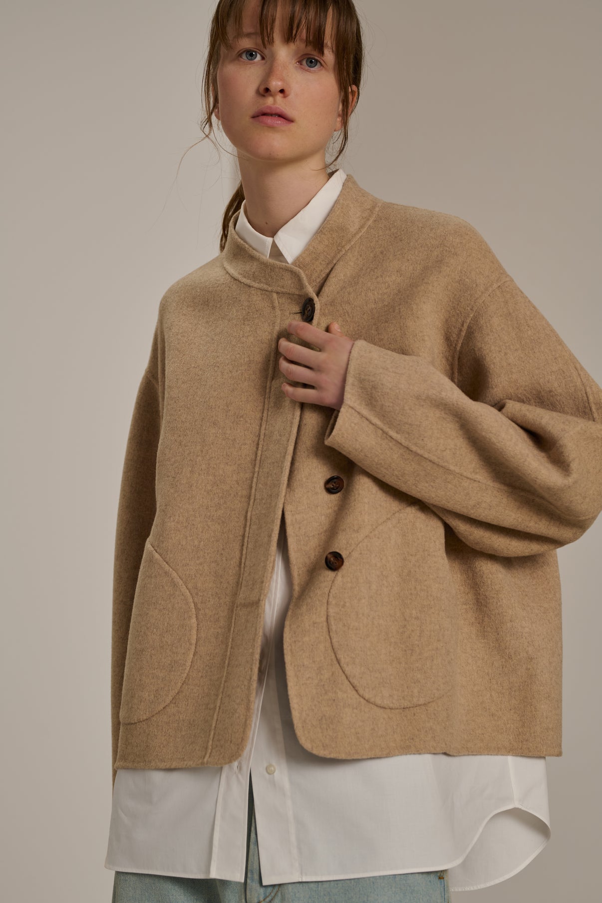 Buy Jacket Windsor Beige-Chine | Color: BEIGE CHINE | Size: 2-M Refurbished - $539.88 Jacket Windsor Beige-Chine | Color: BEIGE CHINE | Size: 2-M Refurbished - Rue Madame is a known brand, and the standardized name is " refurbished available on Cerqular
