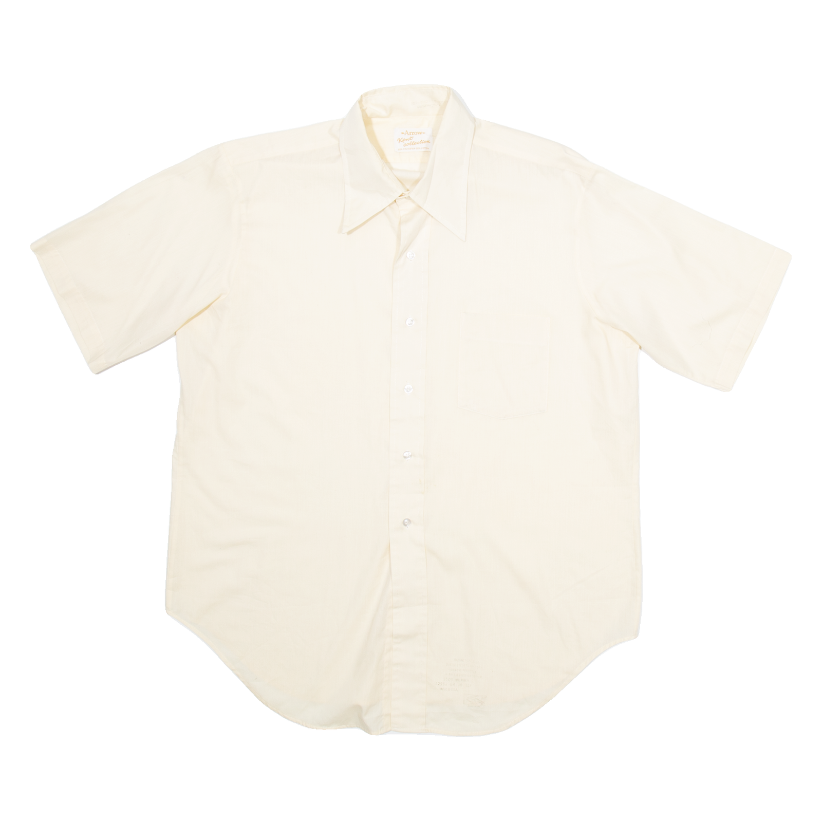 ARROW Mens Plain Shirt Beige L Refurbished - N/A refurbished available on Cerqular