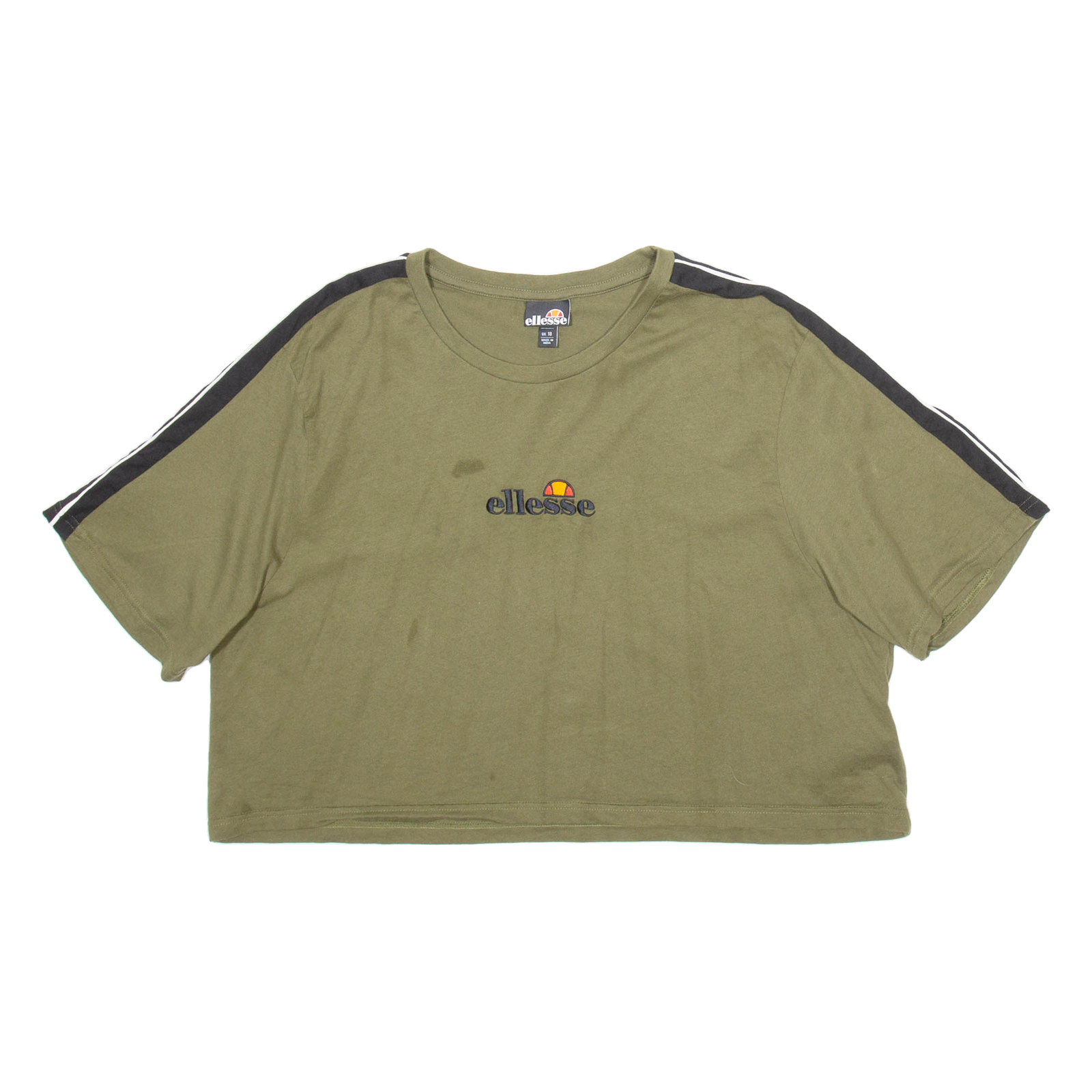 ELLESSE Cropped Womens T-Shirt Green UK 18 Refurbished - N/A refurbished available on Cerqular