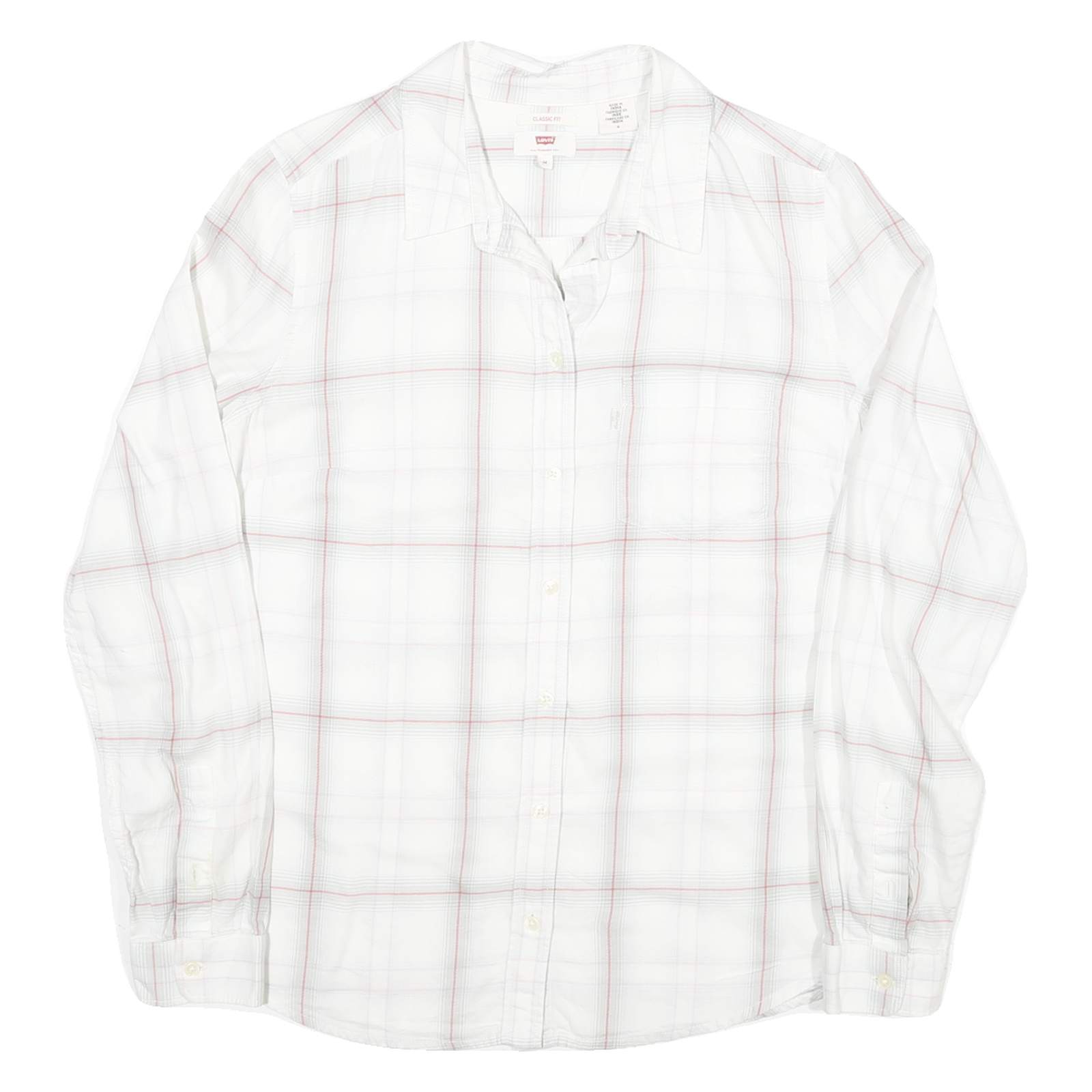Buy LEVI'S Womens White & Red Check Shirt M Classic Fit Cotton Blend Casual Refurbished - $35.09 LEVI'S Womens White & Red Check Shirt M Classic Fit Cotton Blend Casual Refurbished - N/A refurbished available on Cerqular