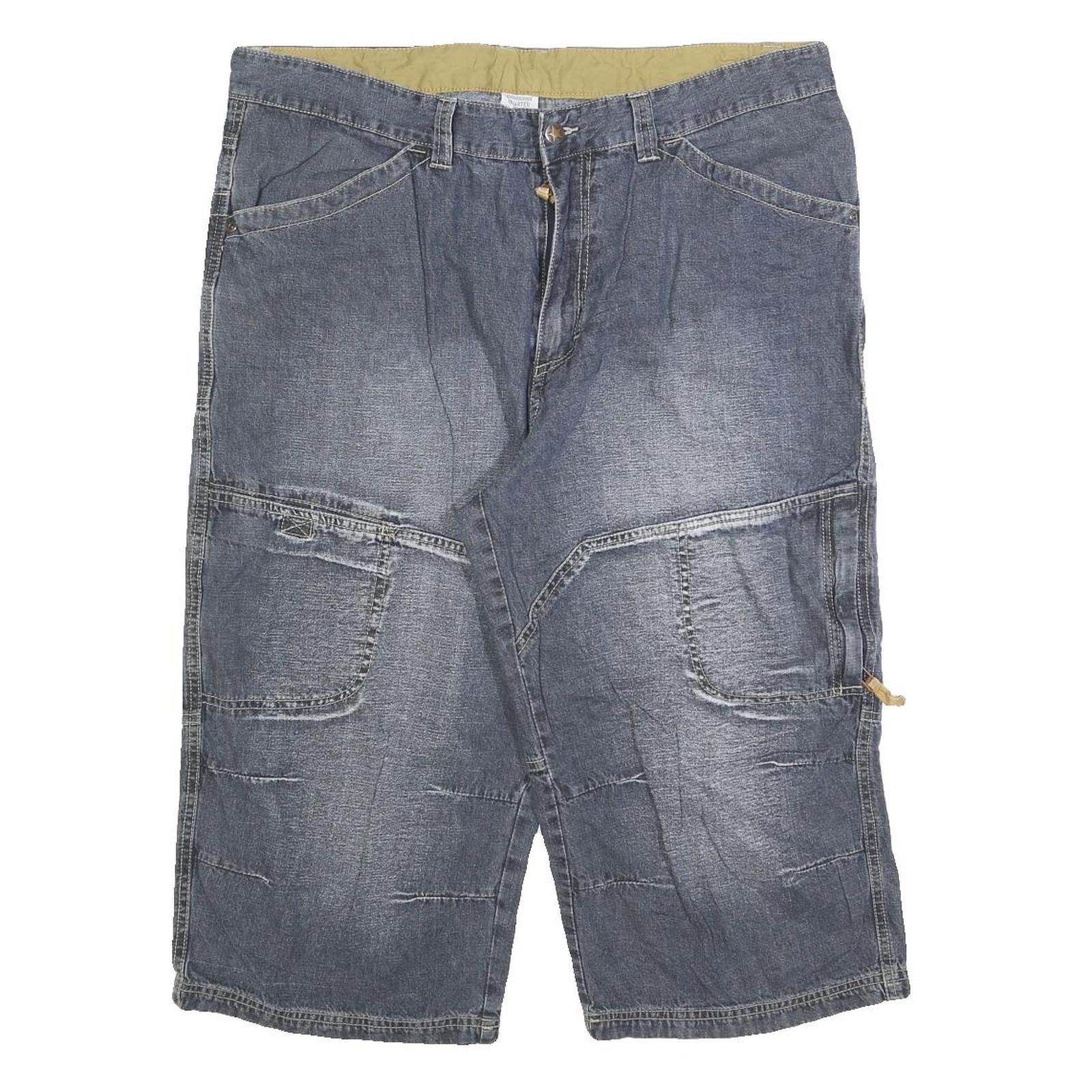 QUARTER DECK Mens Shorts Blue Casual 2XL W38 Cotton Blend Pockets Refurbished - N/A refurbished available on Cerqular