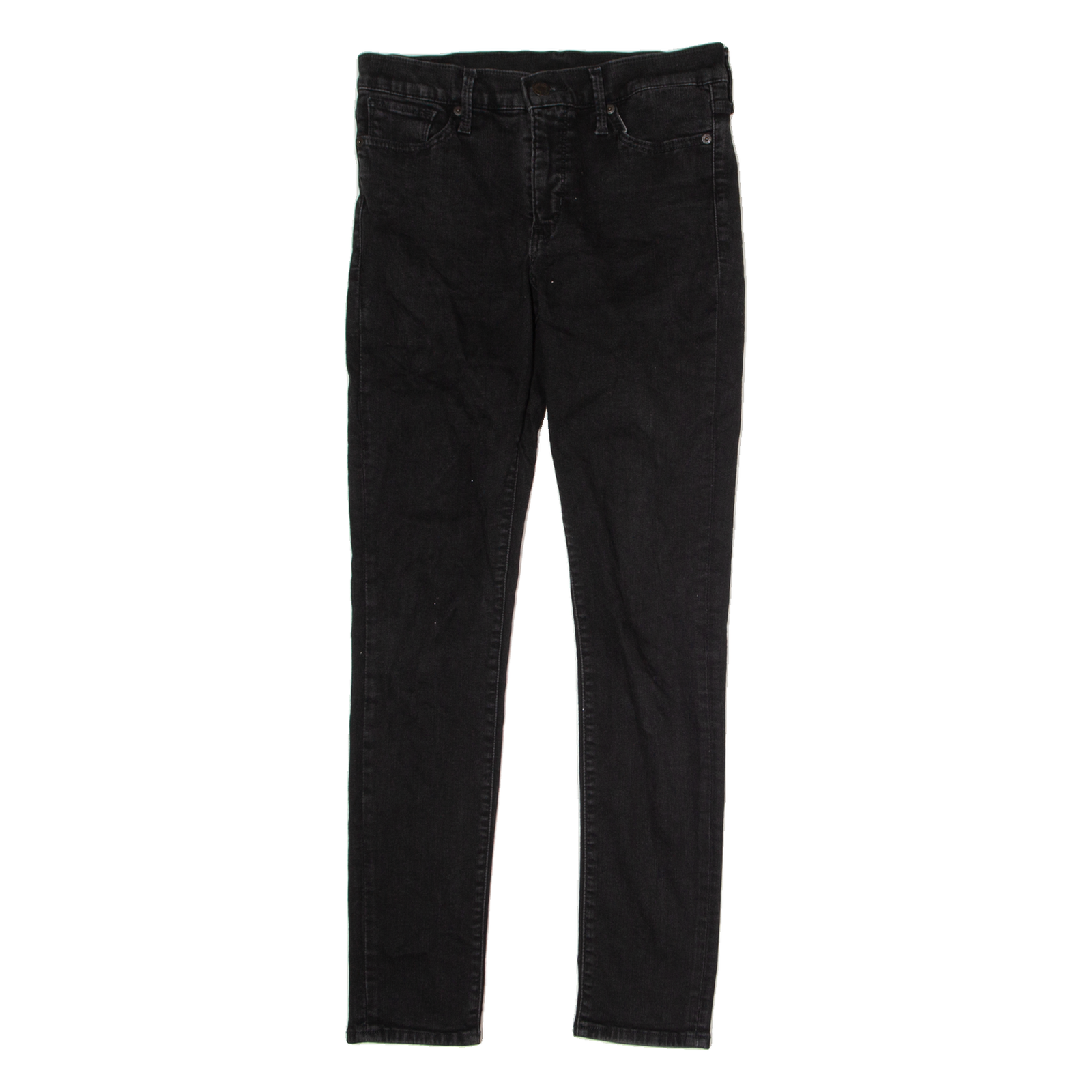LEVI'S Womens Jeans Black Regular Skinny Charcoal Wash W29 L30 Refurbished - N/A refurbished available on Cerqular