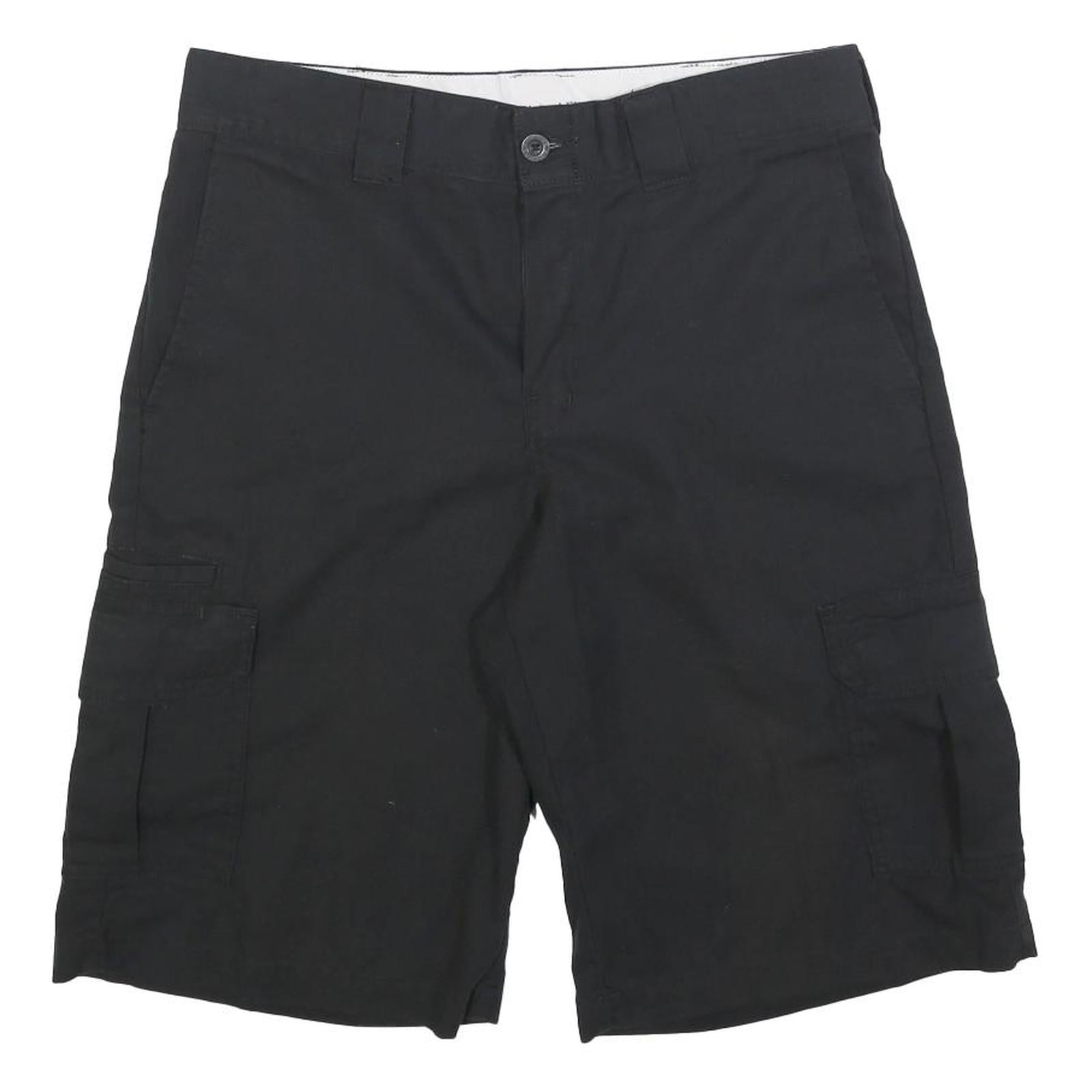 DICKIES Mens Black Cargo Shorts M W32 Workwear Casual Cotton Blend Refurbished - N/A refurbished available on Cerqular