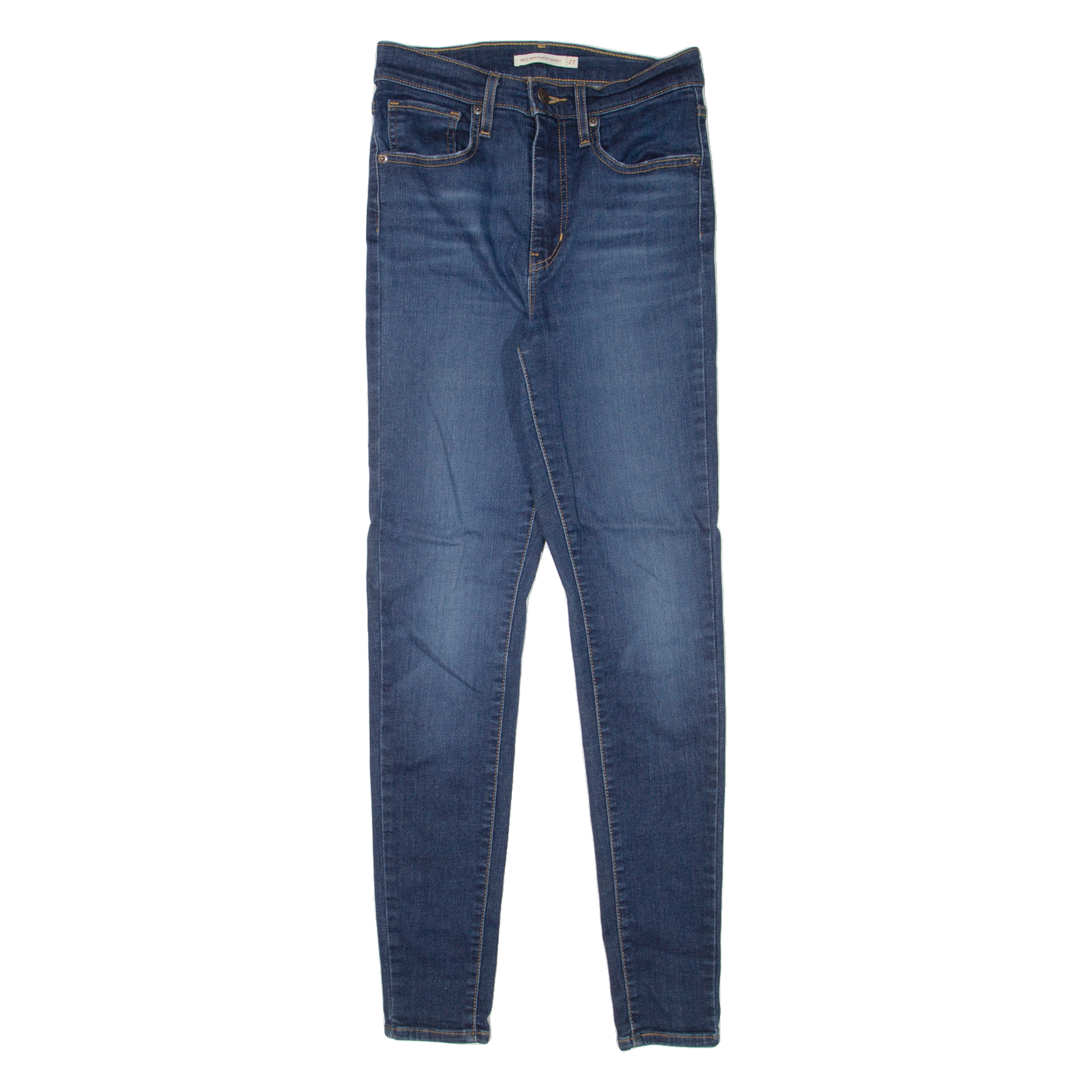 LEVI'S Mile High Womens Jeans Blue Slim Skinny Stone Wash W27 L30 Refurbished - N/A refurbished available on Cerqular