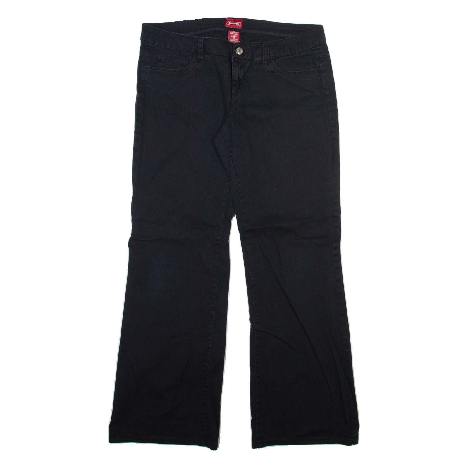 DICKIES Womens Trousers Black Regular Bootcut W32 L29 Refurbished - N/A refurbished available on Cerqular