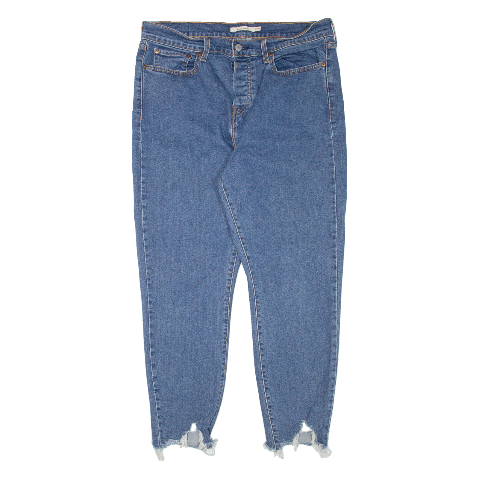 LEVI'S Wedgie BIG E Womens Jeans Blue Slim Skinny Denim W34 L27 Refurbished - N/A refurbished available on Cerqular