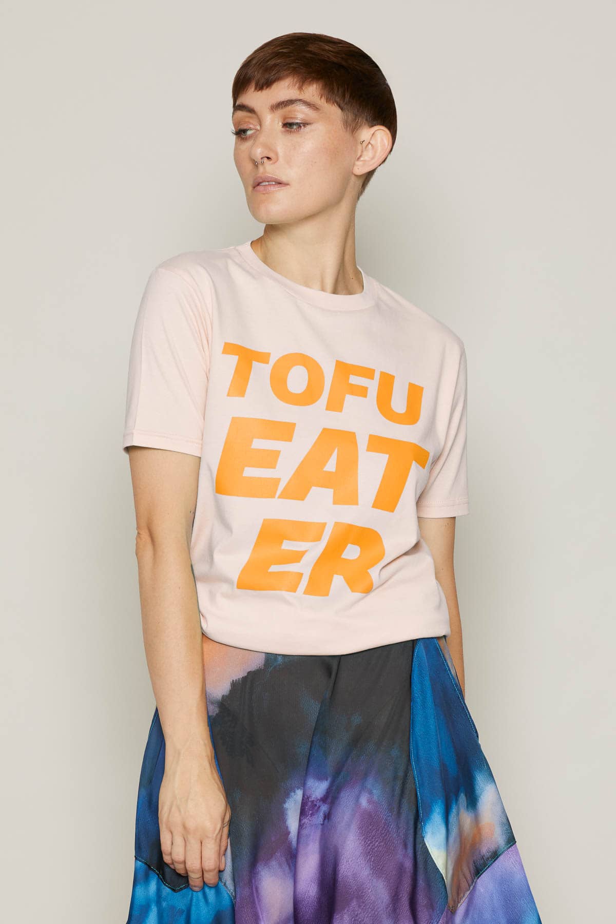 Tofu Eater T-Shirt (Pink) | size: L Refurbished - N/A refurbished available on Cerqular