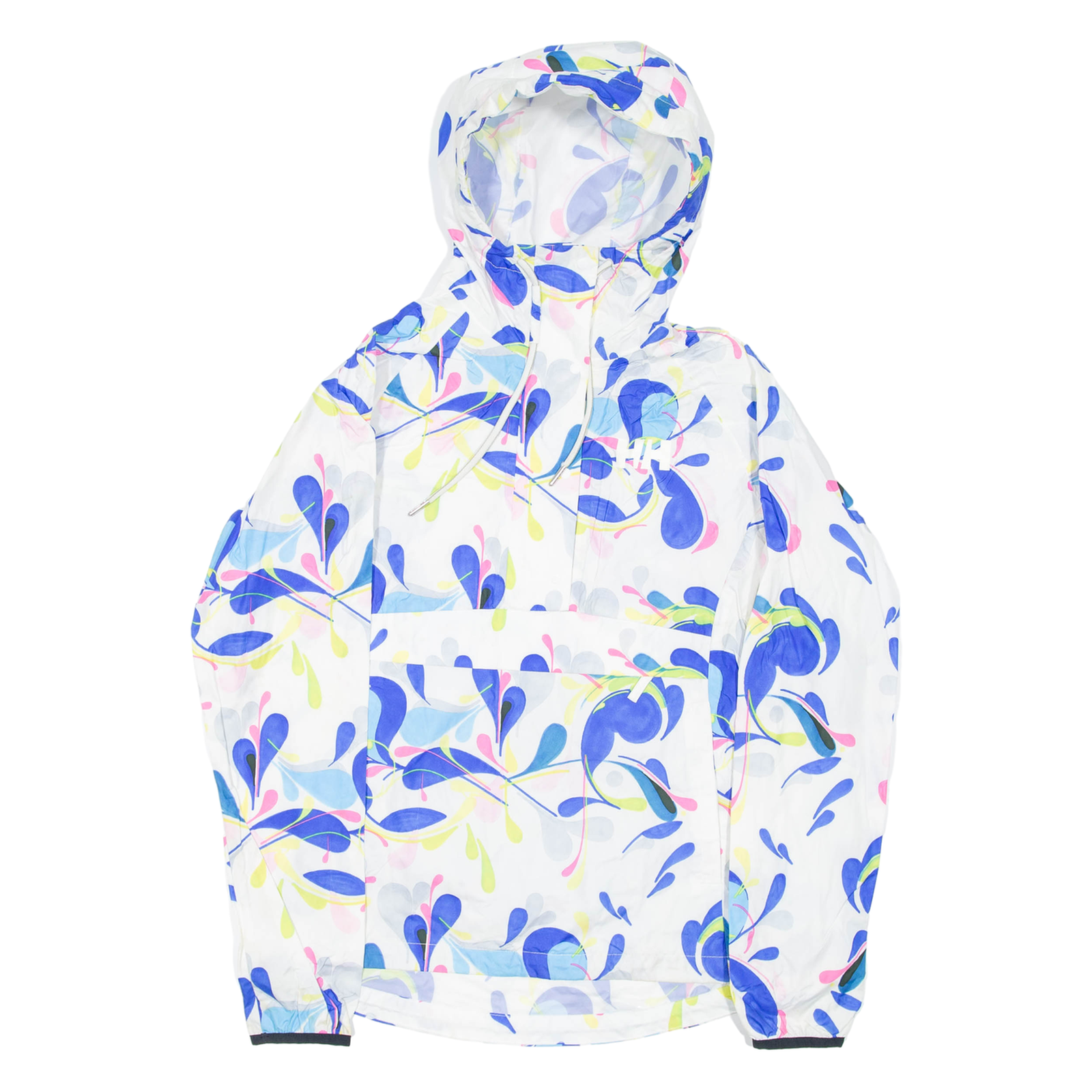 HELLY HANSEN Womens Anorak Jacket Blue Hooded Crazy Pattern S Refurbished - N/A refurbished available on Cerqular