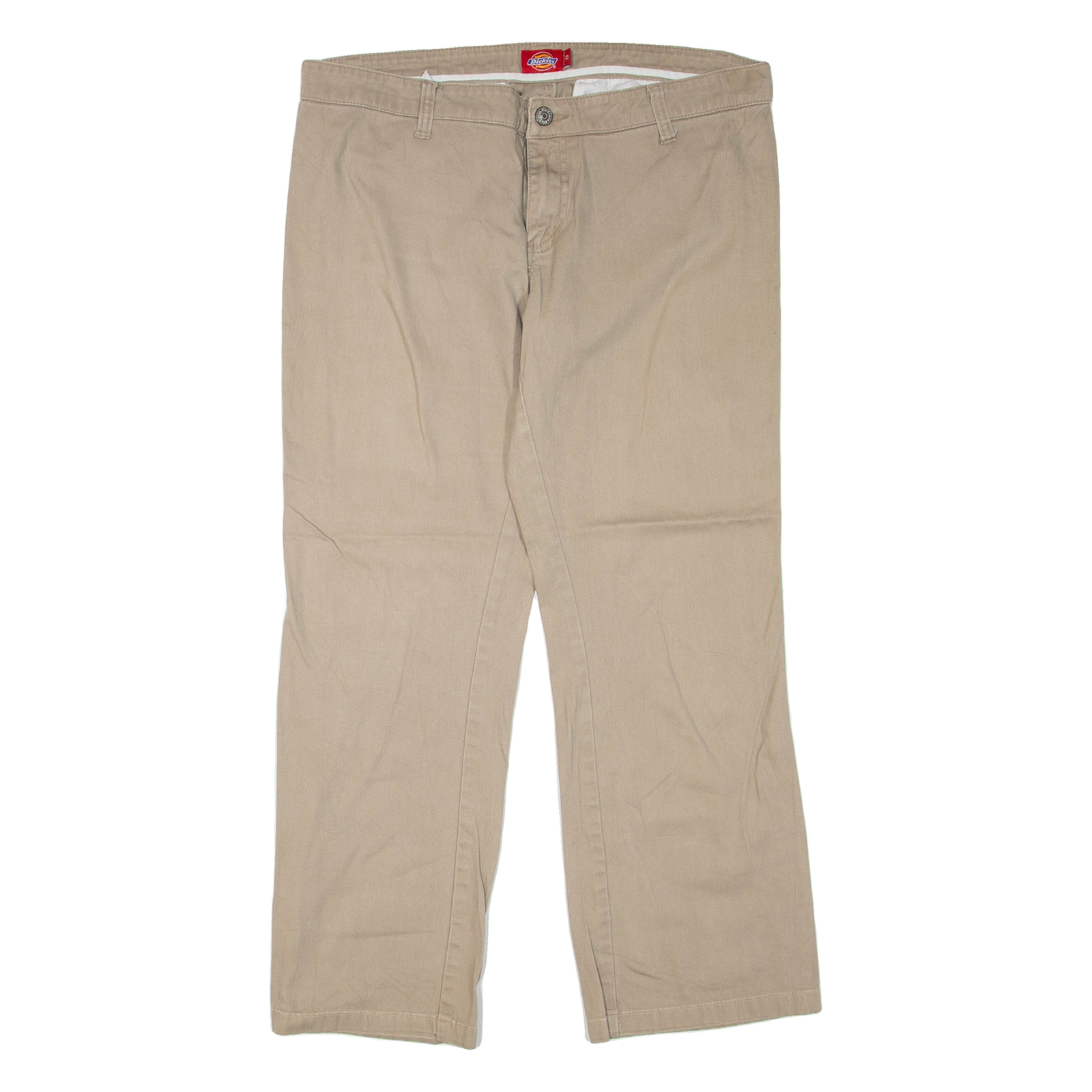 DICKIES Womens Trousers Beige Regular Bootcut W34 L27 Refurbished - N/A refurbished available on Cerqular
