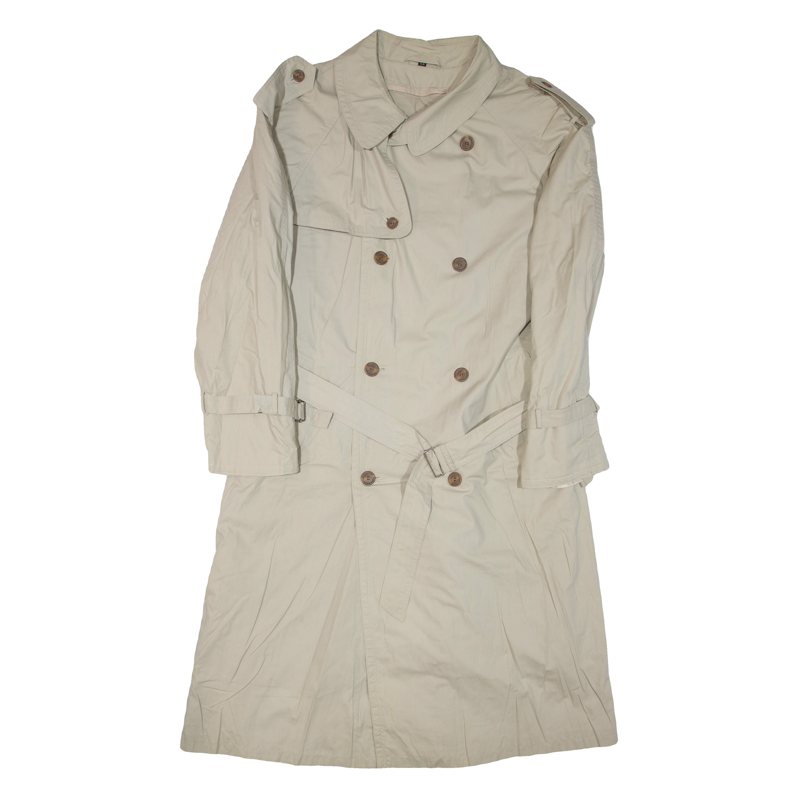 Belted Womens Trench Jacket Beige 2XL Refurbished - N/A refurbished available on Cerqular