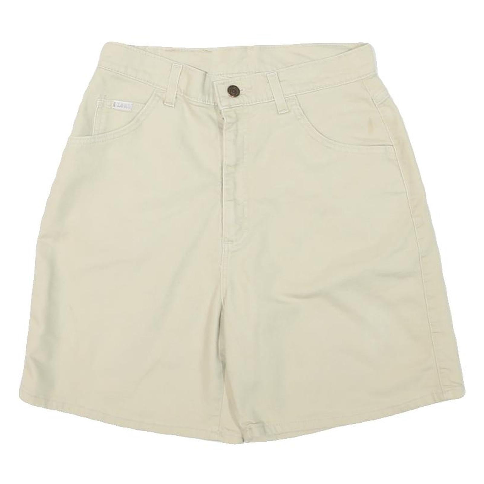 LEE Womens Shorts Cream Casual Plain M W28 Cotton Blend Comfortable Style Refurbished - N/A refurbished available on Cerqular