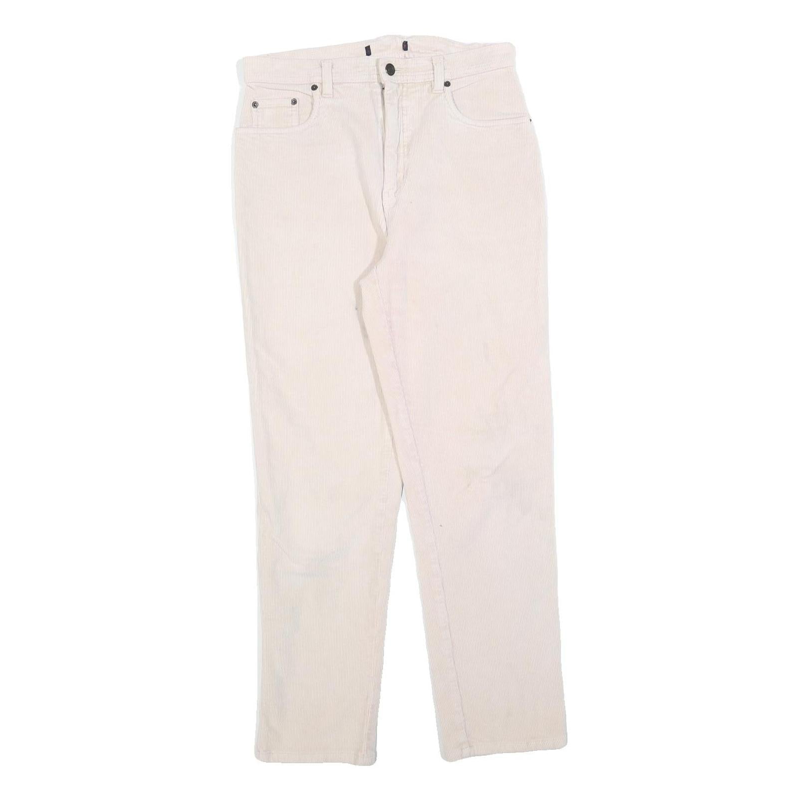 Buy Womens Cotton Blend Slim Fit White Slim Trousers W30 L28 Zip Closure Casual Refurbished - $20.79 Womens Cotton Blend Slim Fit White Slim Trousers W30 L28 Zip Closure Casual Refurbished - N/A refurbished available on Cerqular
