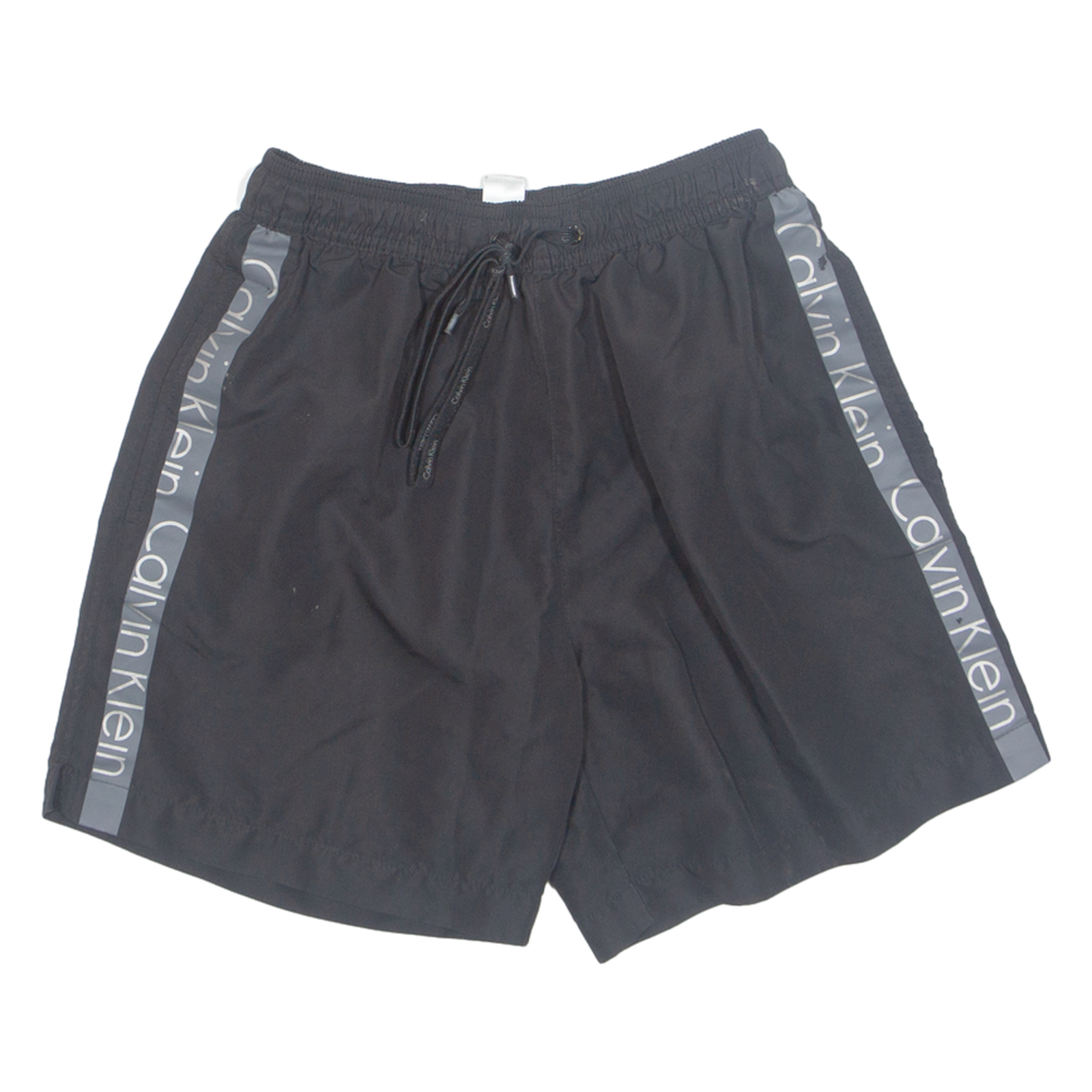 CALVIN KLEIN Mesh Lined Mens Swimming Shorts Black Relaxed S W24 Refurbished - N/A refurbished available on Cerqular