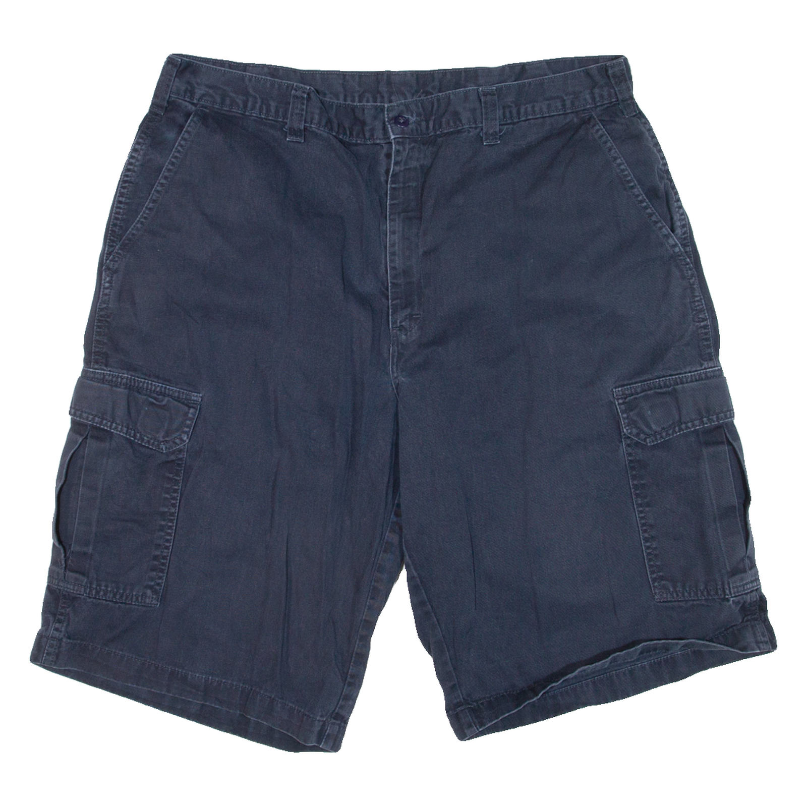 DICKIES Mens Cargo Shorts Blue Relaxed L W36 Refurbished - N/A refurbished available on Cerqular