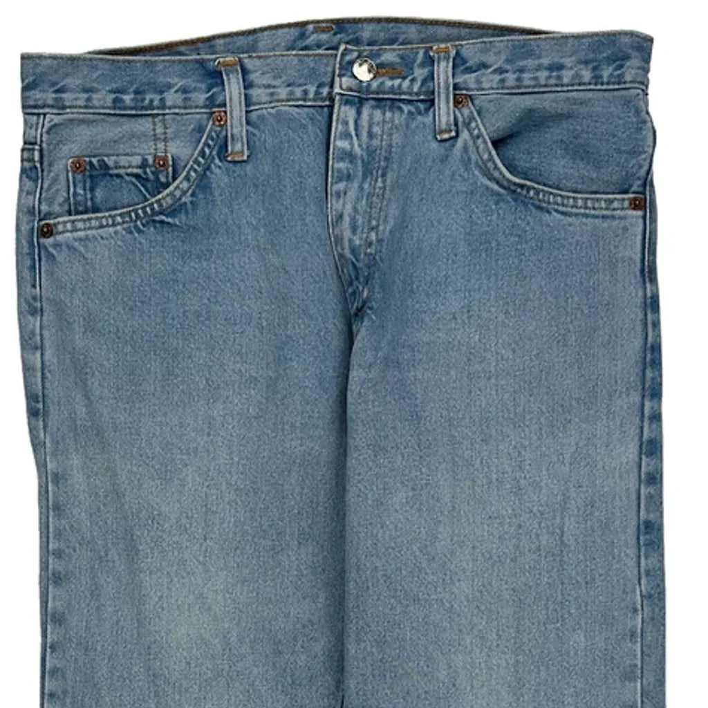 Levis Jeans - 34W 30L Light Wash Denim Refurbished - Thrifted (note: this is a term often used to describe second- refurbished available on Cerqular