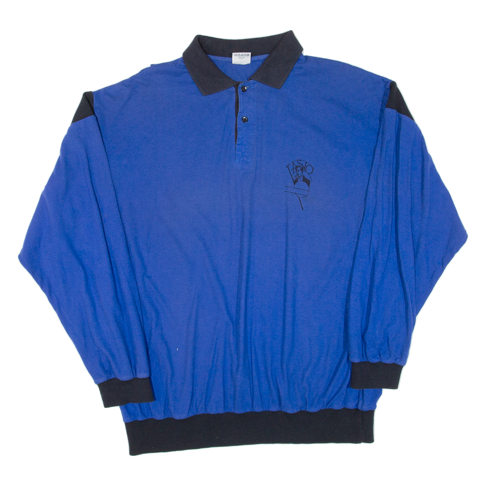 Mens Polo Shirt Blue Long Sleeve L Refurbished - N/A refurbished available on Cerqular