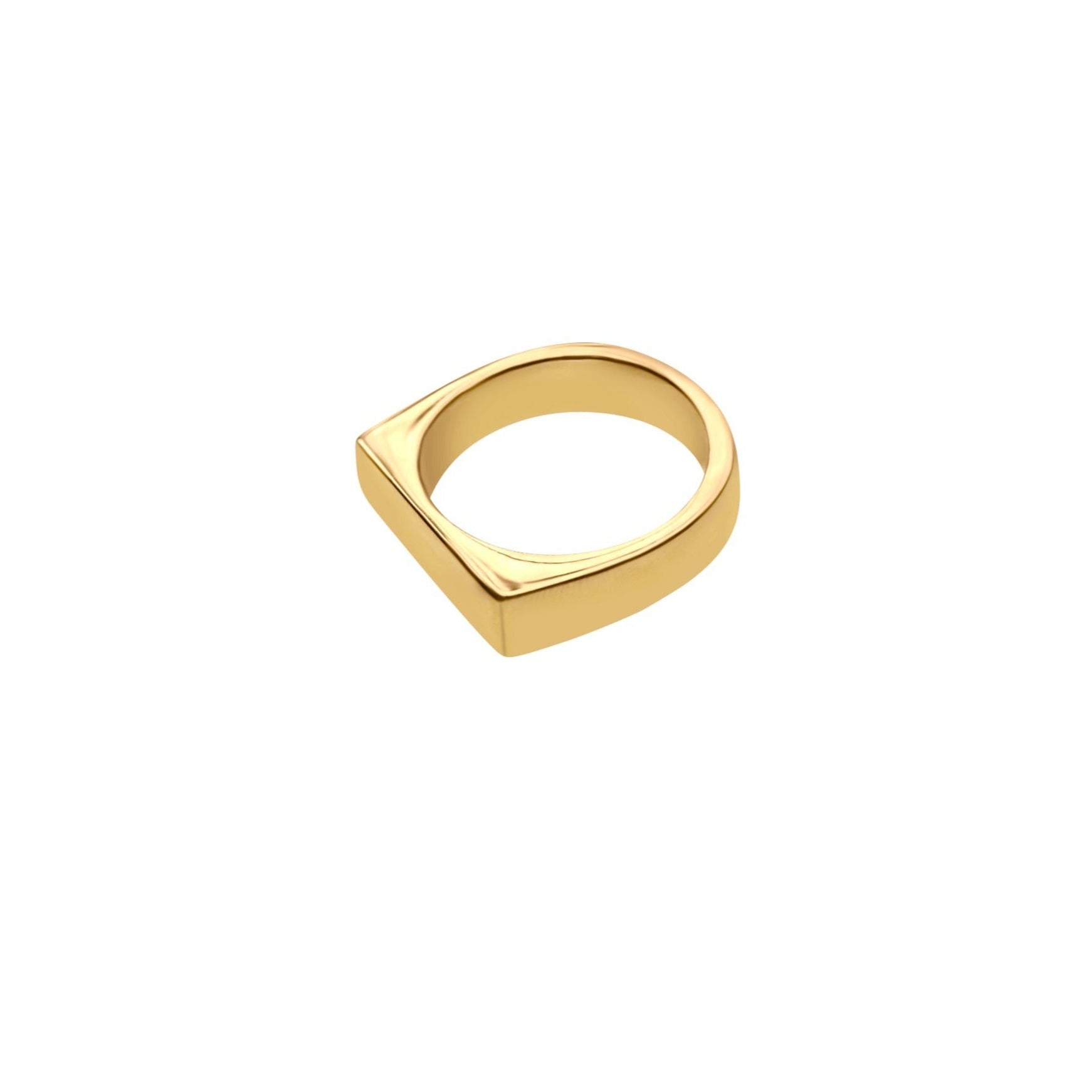 Tavas Flat Ring | Size: 5.5 | Materials: 24K Plated Gold Refurbished - N/A refurbished available on Cerqular