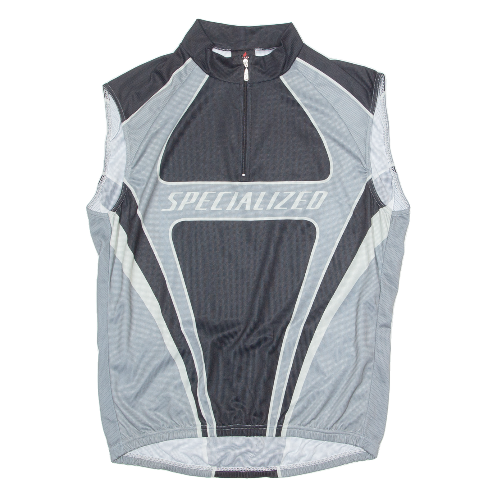 SPECIALIZED Cycling Mens Jersey Grey Sleeveless 1/4 Zip 3XL Refurbished - N/A refurbished available on Cerqular