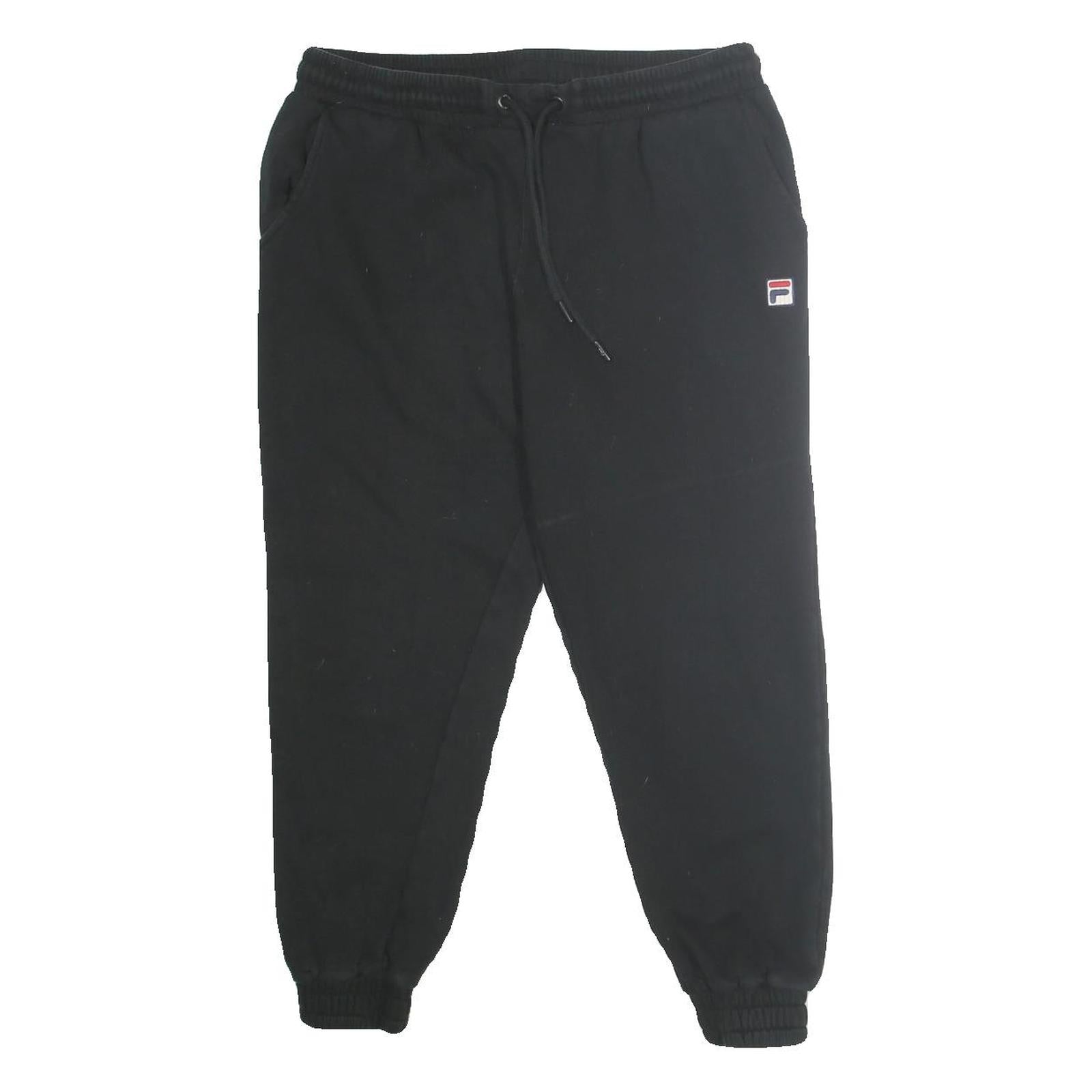 FILA Mens Joggers Black L W33 L26 Slim Tapered Cotton Blend Casualwear Refurbished - N/A refurbished available on Cerqular