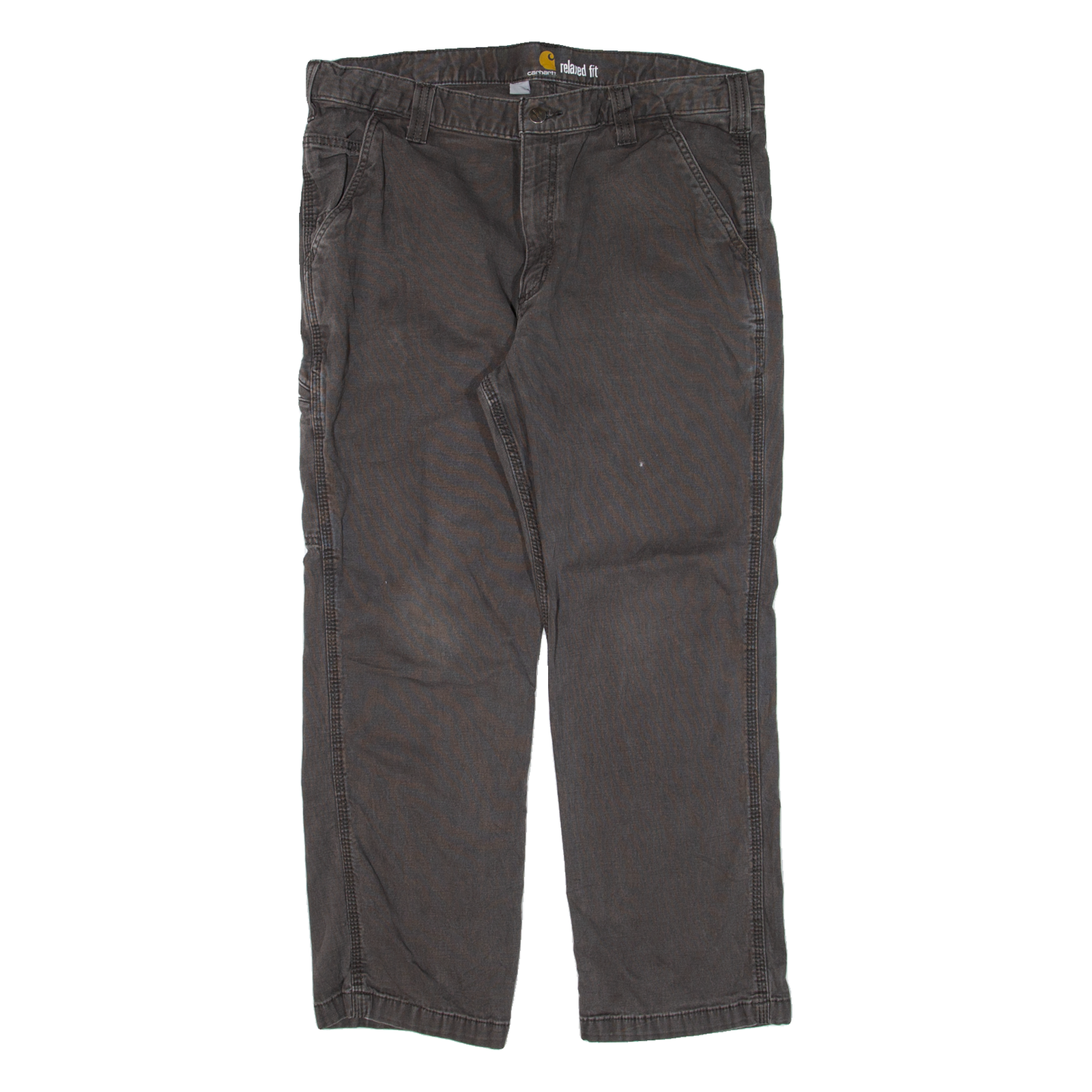 CARHARTT Workwear Mens Trousers Grey Relaxed Straight W36 L25 Refurbished - N/A refurbished available on Cerqular