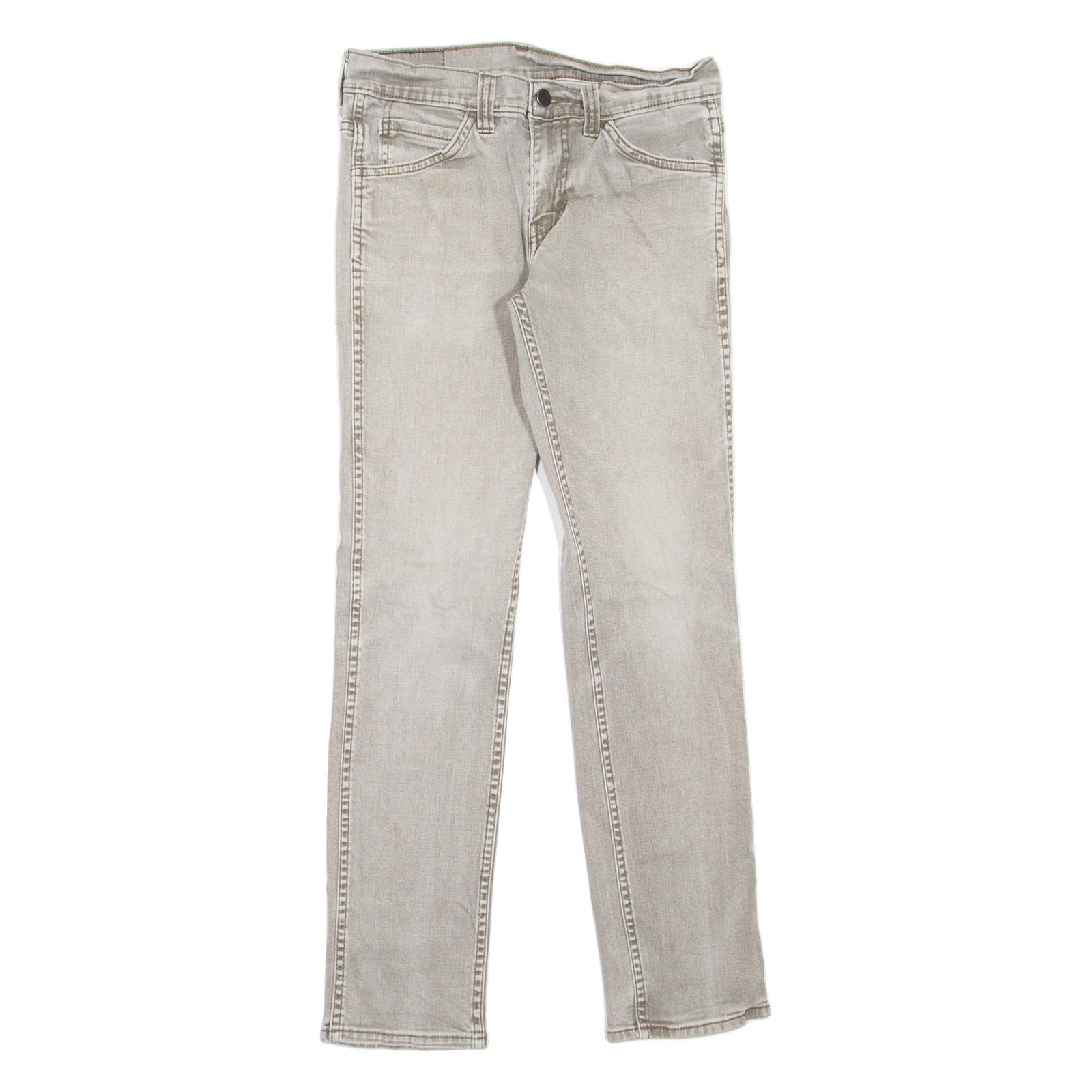 LEVI'S 511 Jeans Mens Grey Slim Straight Stone Wash W29 L30 Refurbished - N/A refurbished available on Cerqular