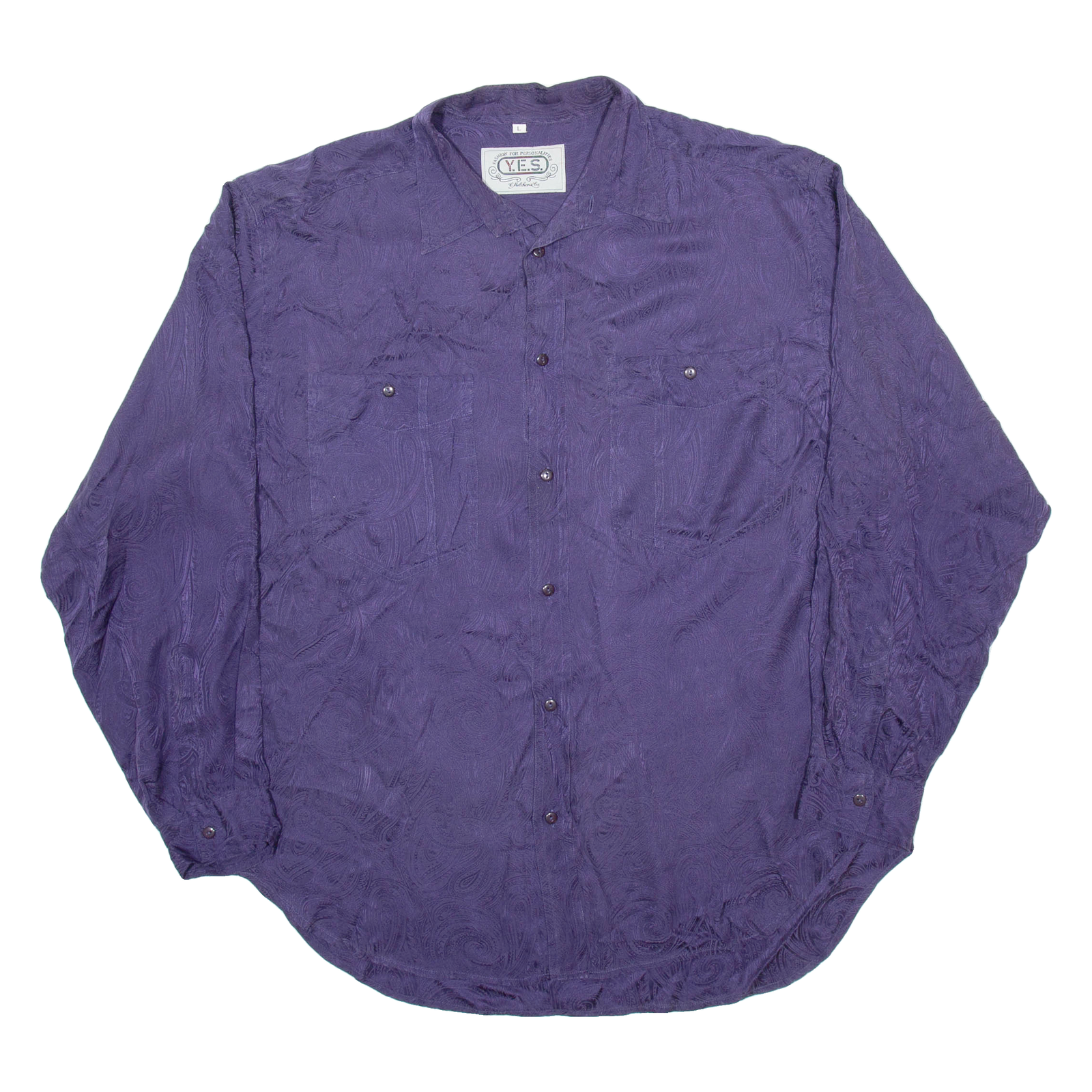 Buy YES Mens Plain Shirt Purple Long Sleeve L Refurbished - $18.19 YES Mens Plain Shirt Purple Long Sleeve L Refurbished - N/A refurbished available on Cerqular