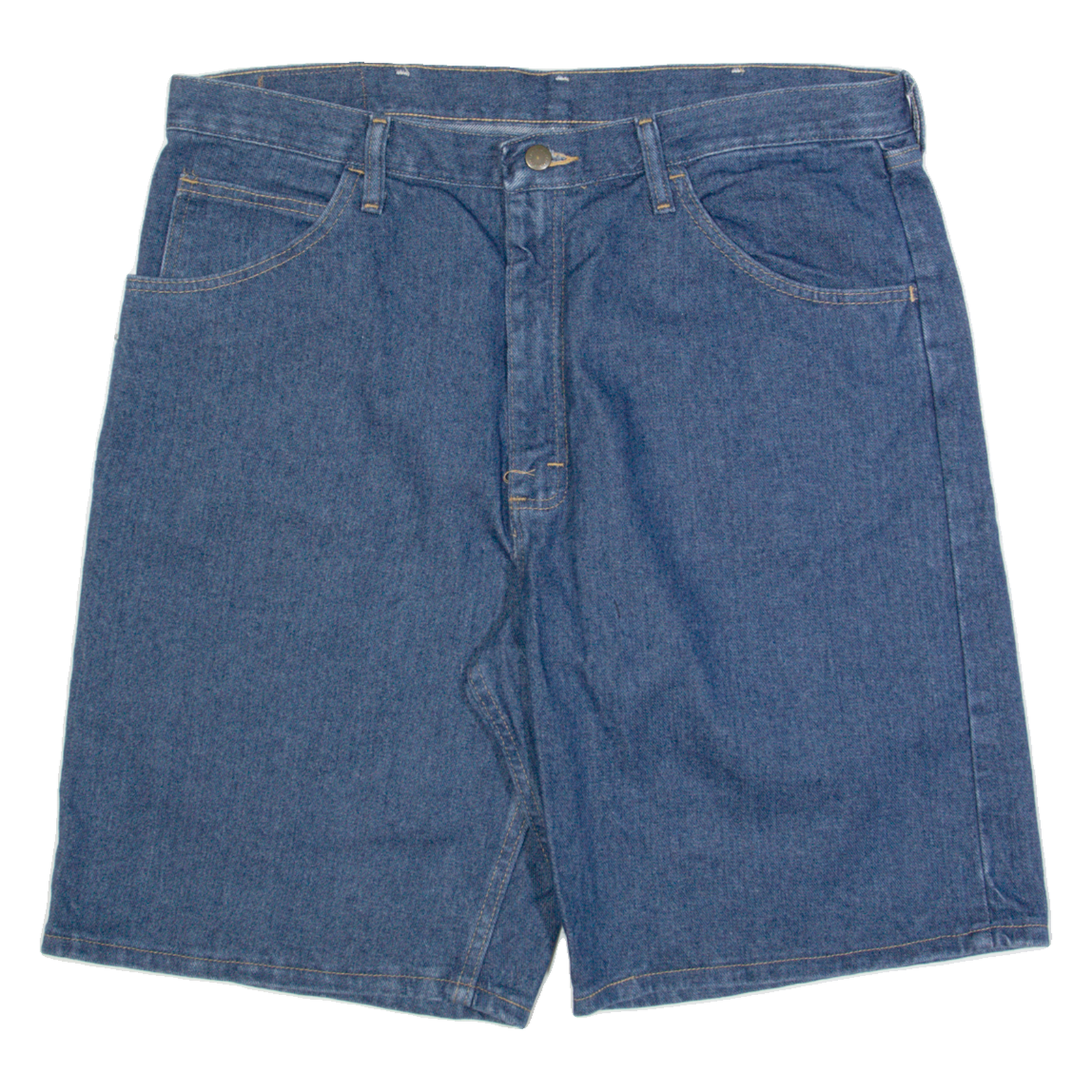 WRANGLER Mens Denim Shorts Blue Relaxed L W36 Refurbished - N/A refurbished available on Cerqular